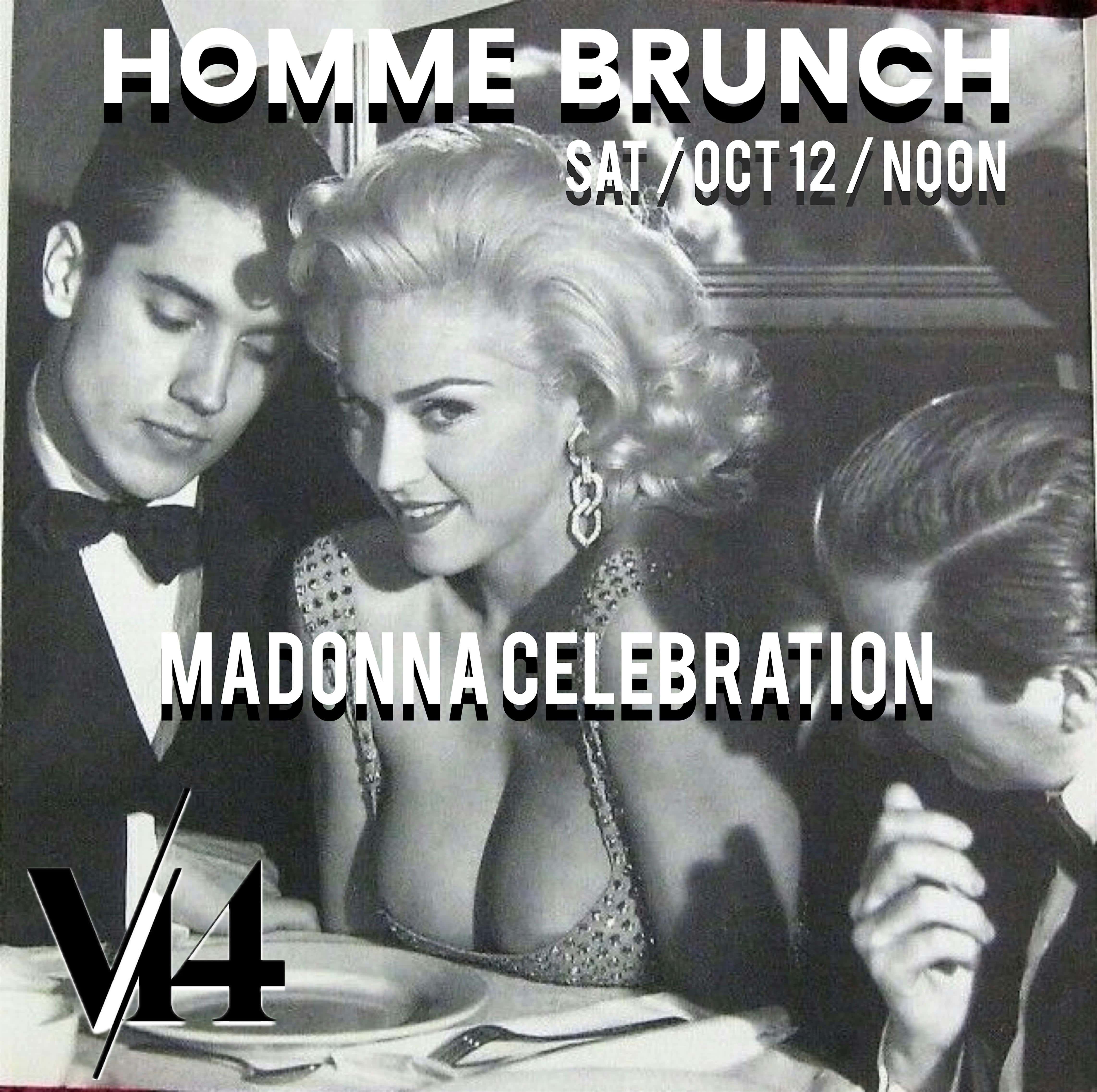 HOMME BRUNCH: MADONNA CELEBRATION – Washington, DC