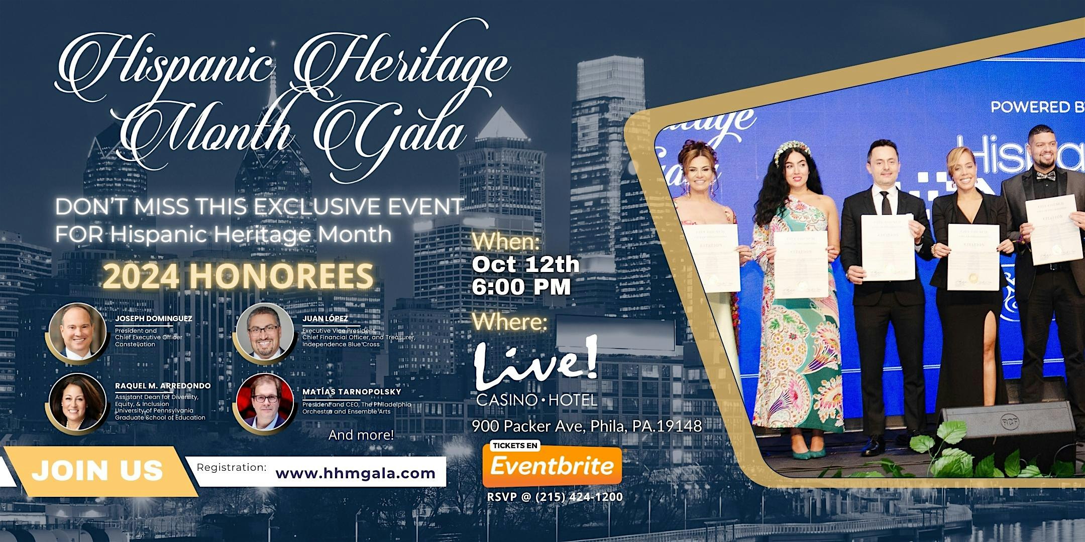 Don’t miss this exclusive event Hispanic Heritage Month Gala 2024 – Philadelphia, PA