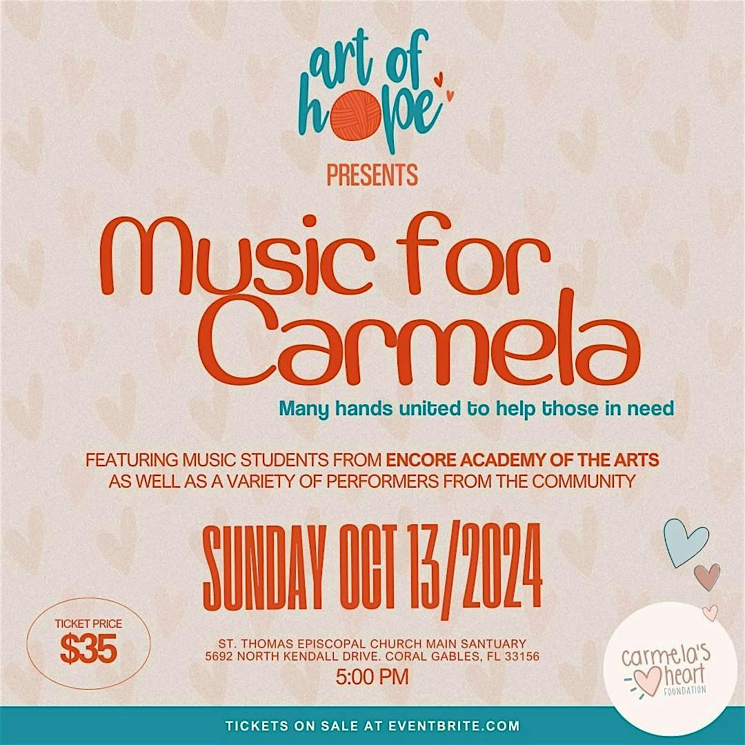 Music for Carmela – Coral Gables, FL