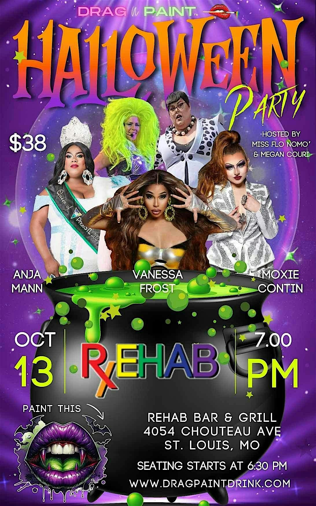 Drag N’ Paint Halloween Party at Rehab St. Louis – St. Louis, MO