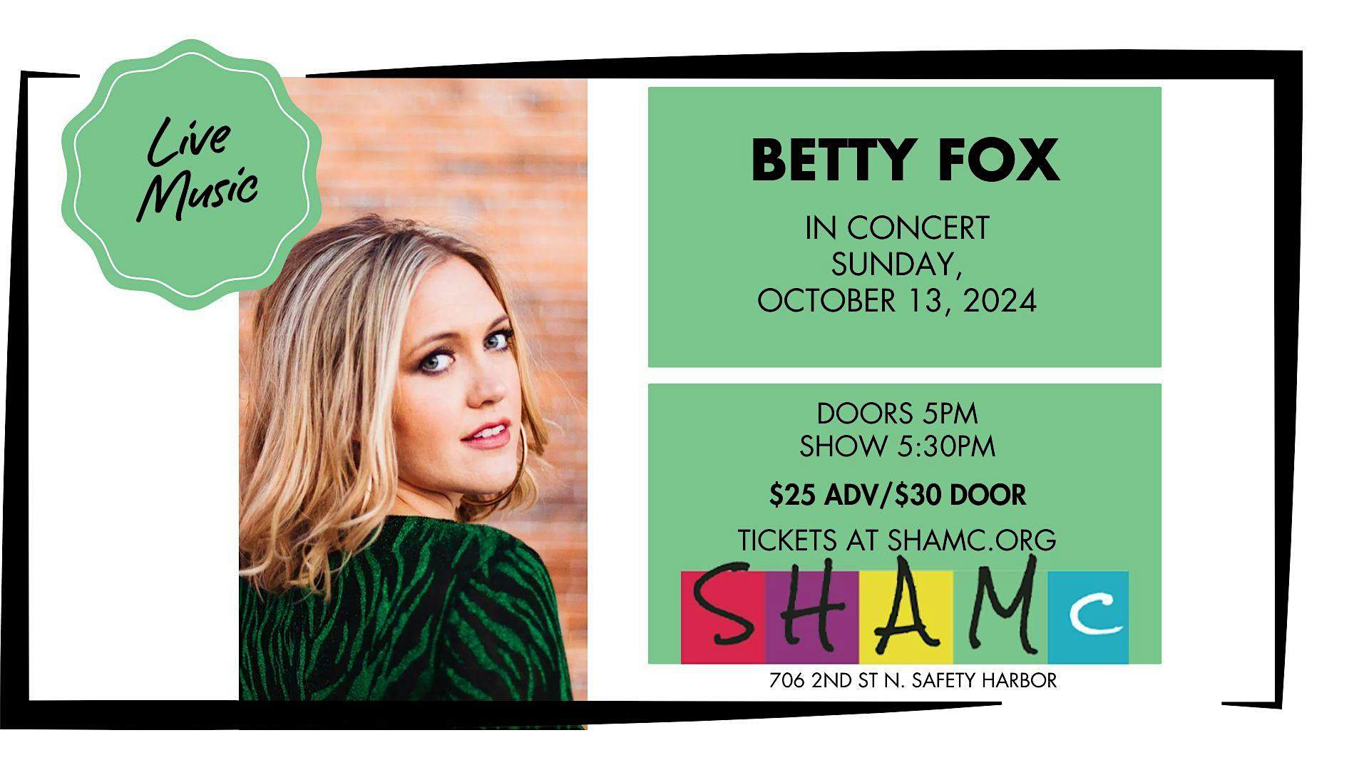 Betty Fox in Concert – Safety Harbor, FL