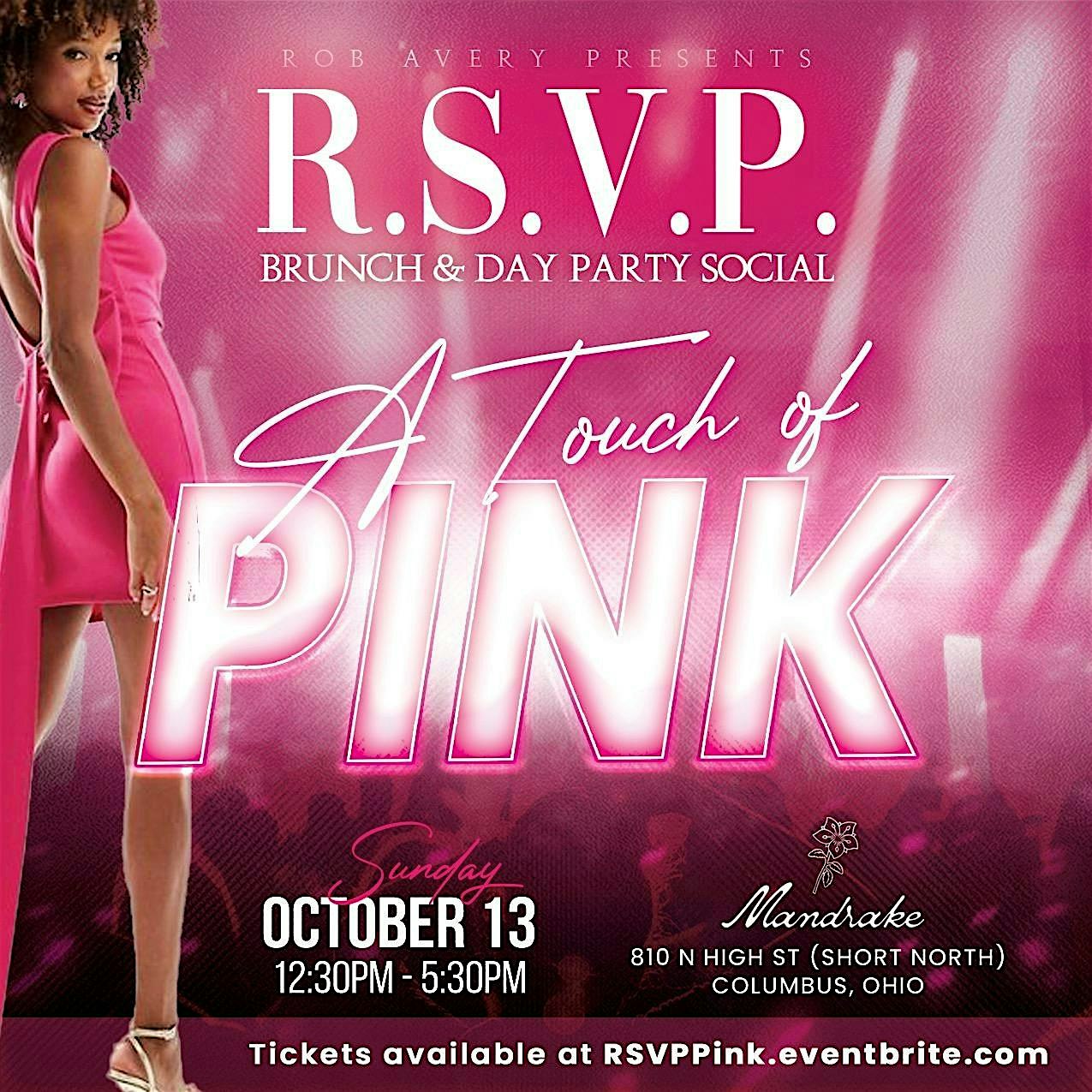 R.S.V.P. Touch of Pink Brunch and Day Party Social – Columbus, OH