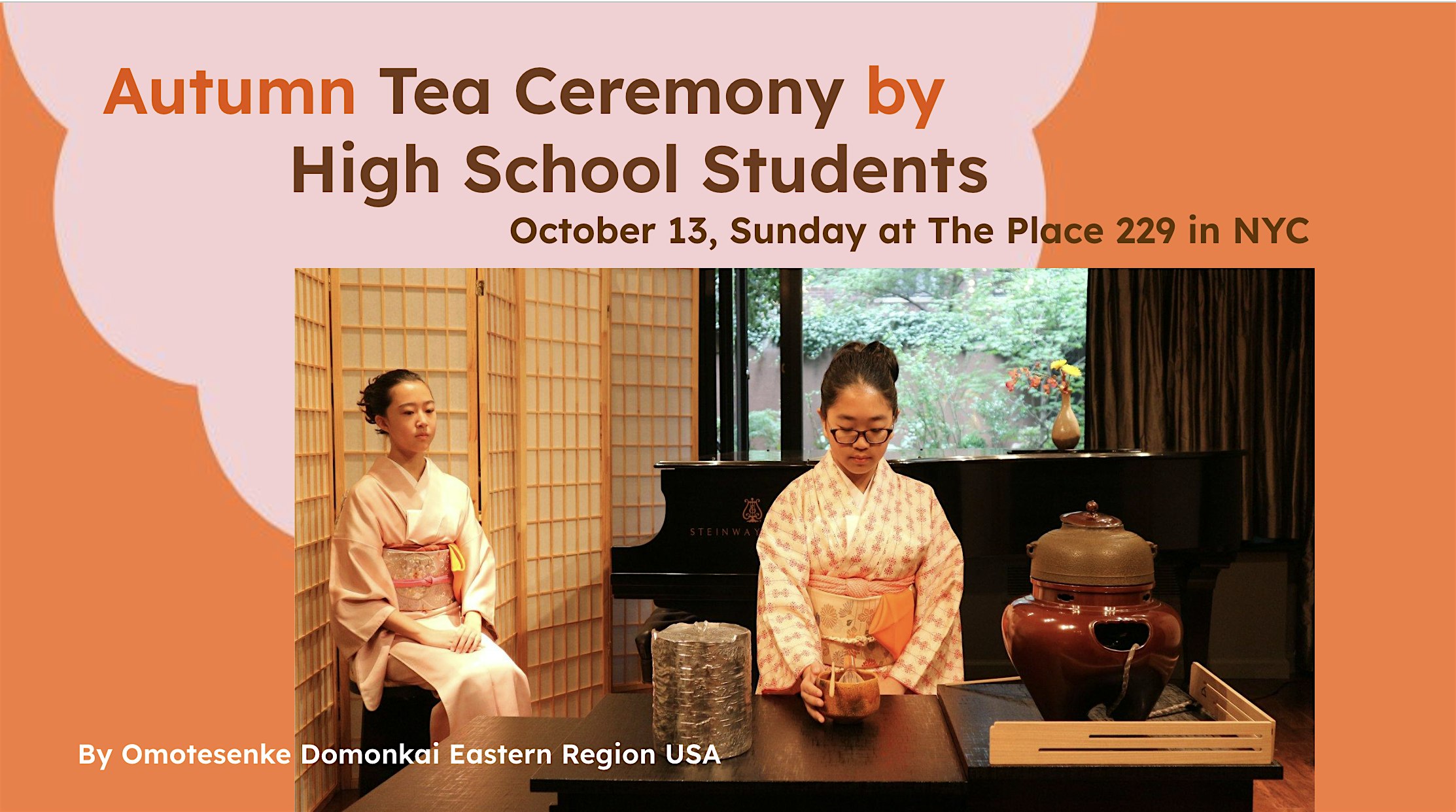 Autumn Tea Ceremony by High School Students – New York, NY