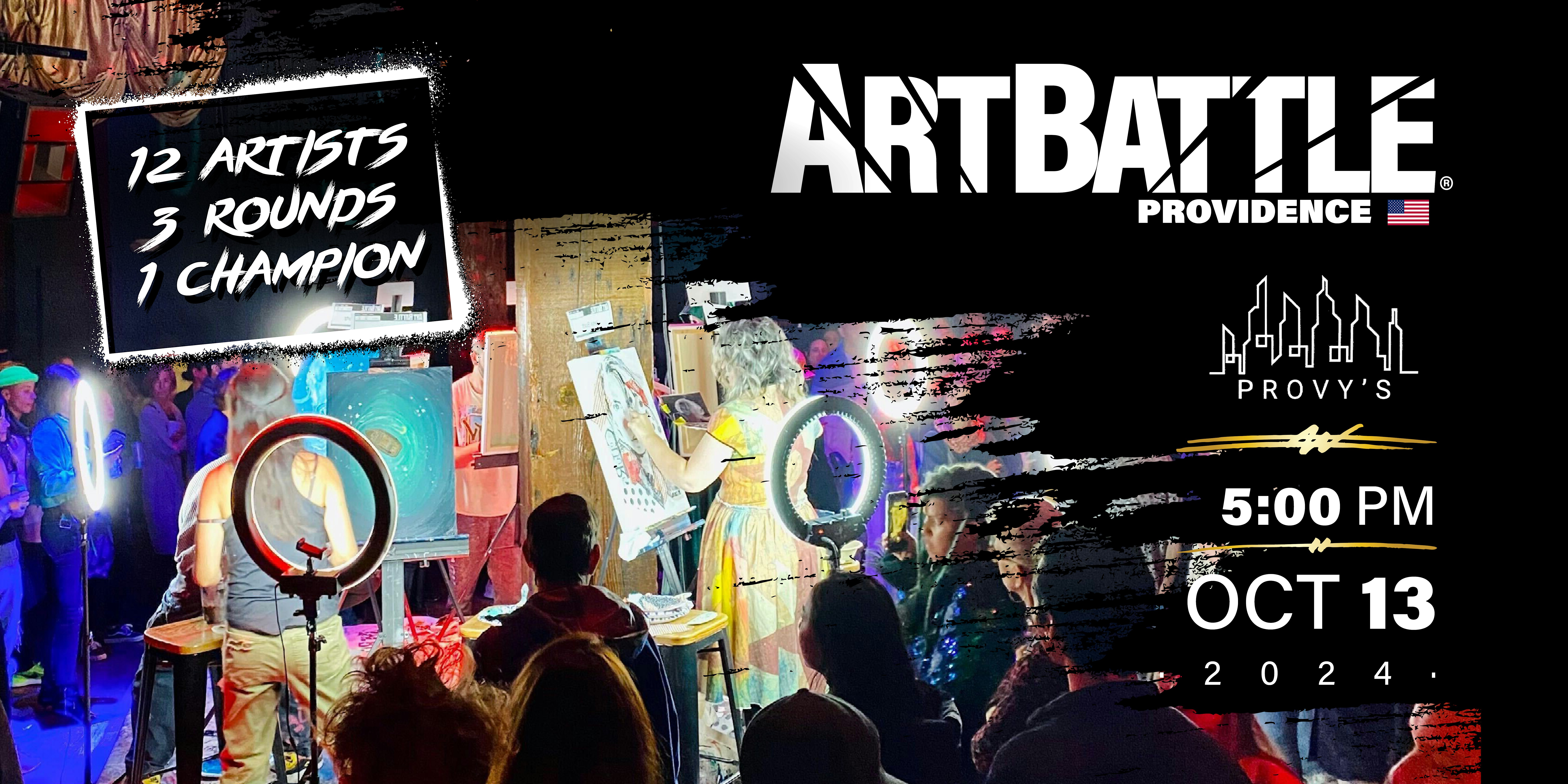 Art Battle Providence – October 13, 2024 – Providence, RI