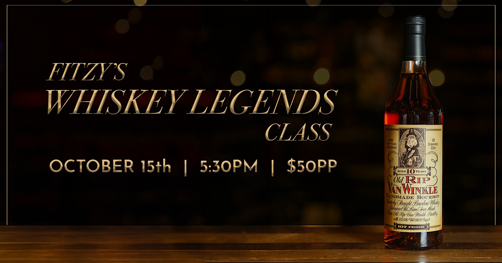 Whiskey Legends – “Six people who have changed the game” with Fitzy 10/15 – Naples, FL