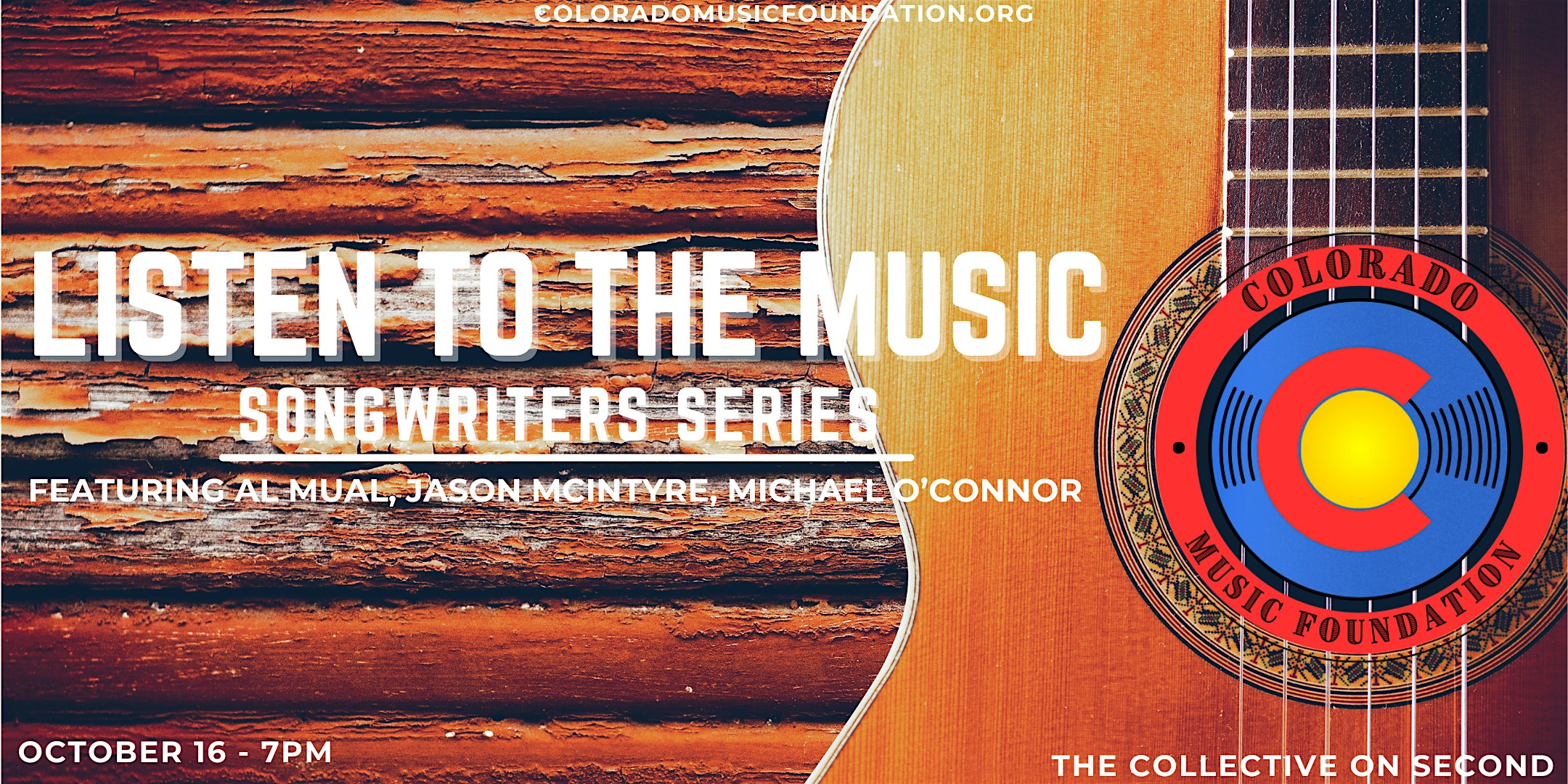 Listen to the Music #6 – Songwriters Series by Colorado Music Foundation – Eagle, CO