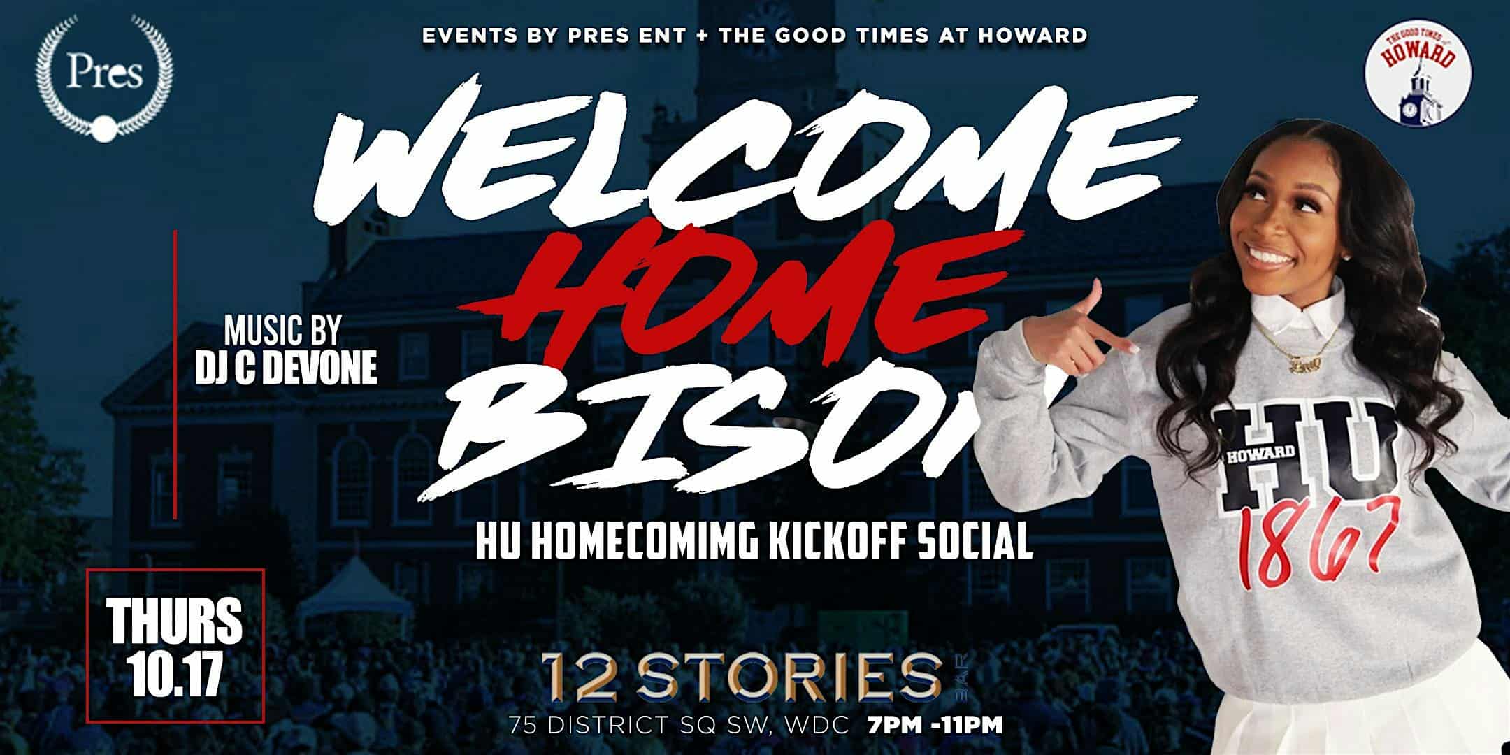 {HUHC 24}Welcome Home Bison: HU Homecoming Kickoff Social – Washington, DC