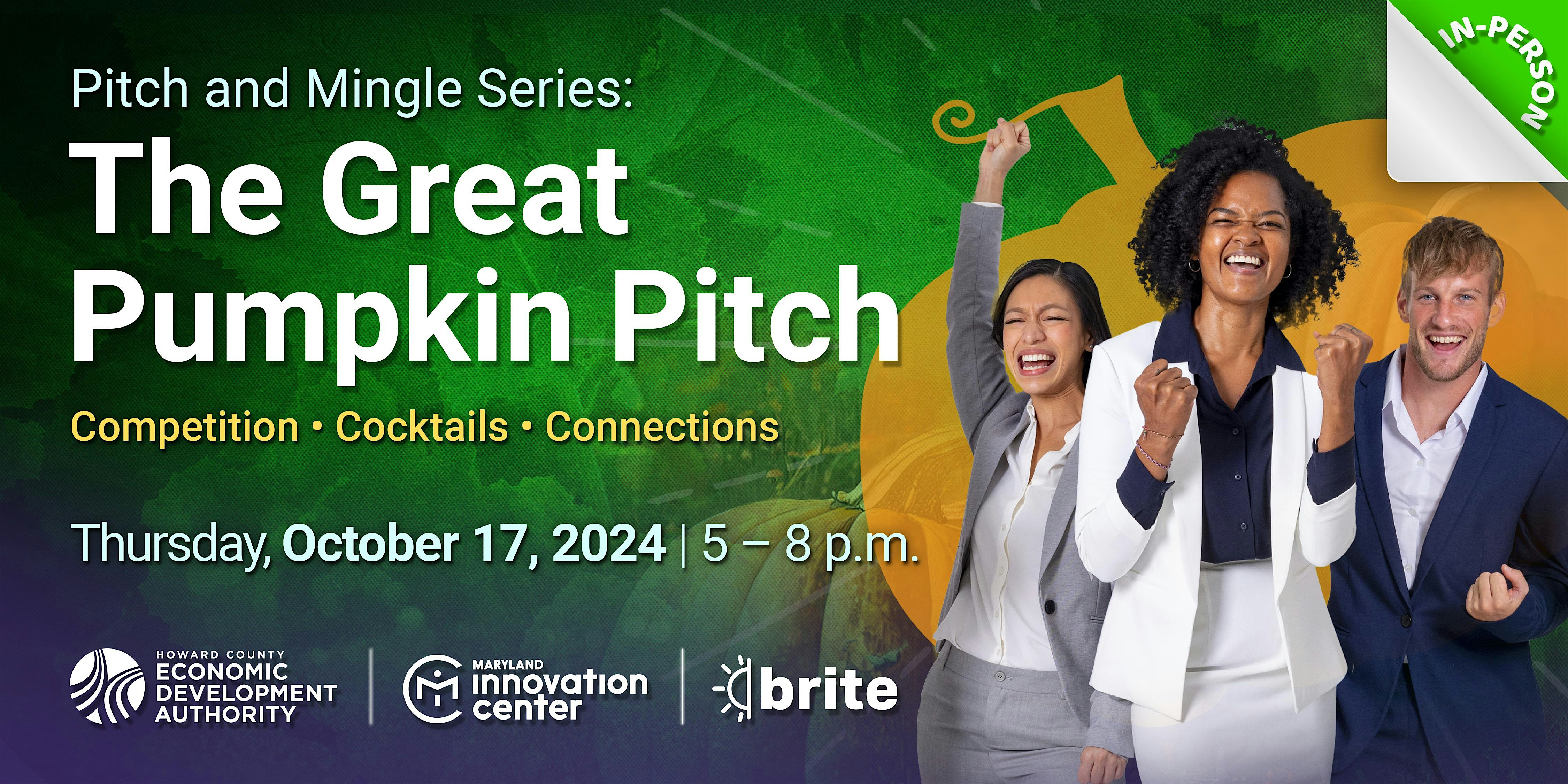 Pitch and Mingle Series: The Great Pumpkin Pitch – Columbia, MD