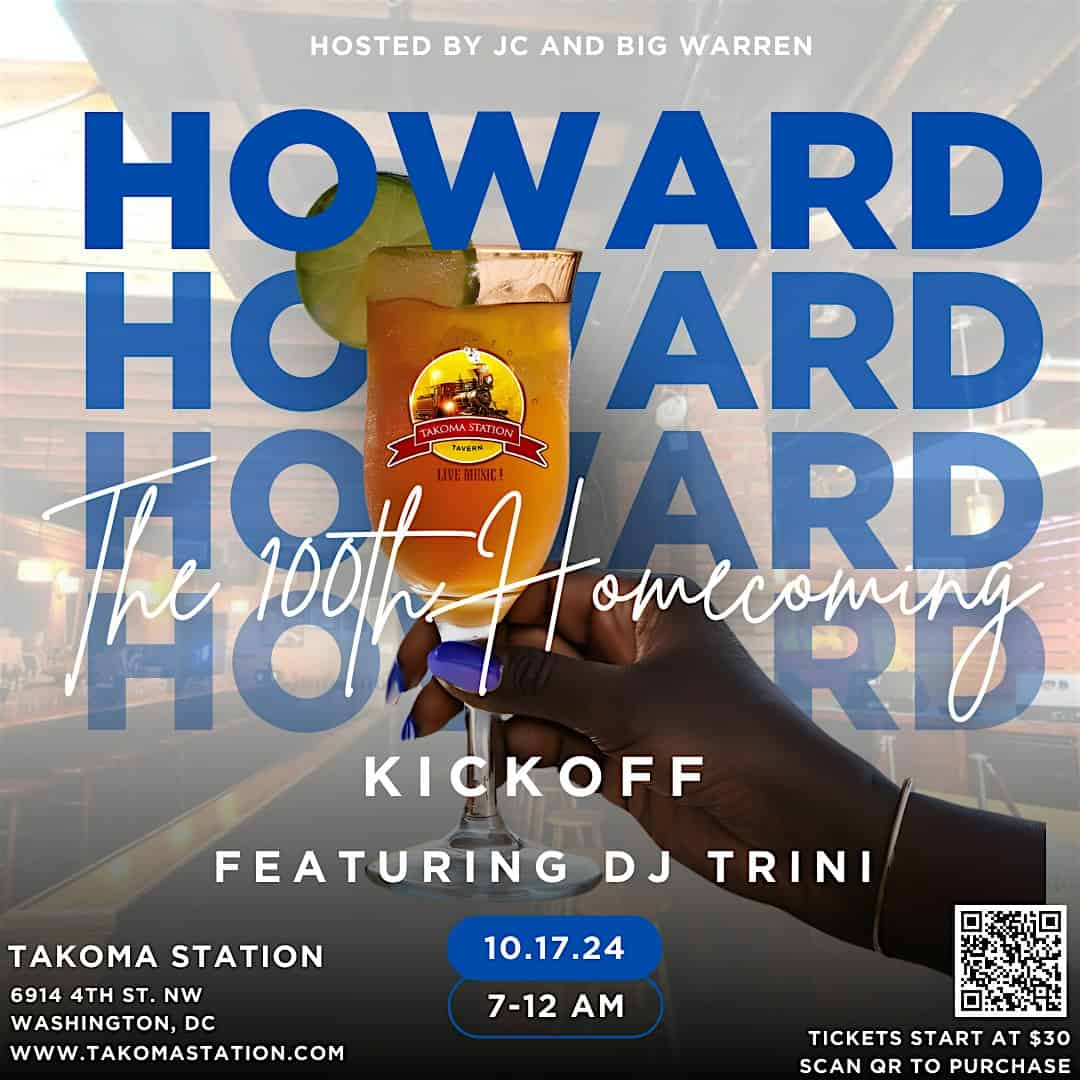 Throwback Thursday! Howard’s 100th Homecoming Kickoff, Hosted by JC & Big Warren, featuring DJ Trini – Washington, DC