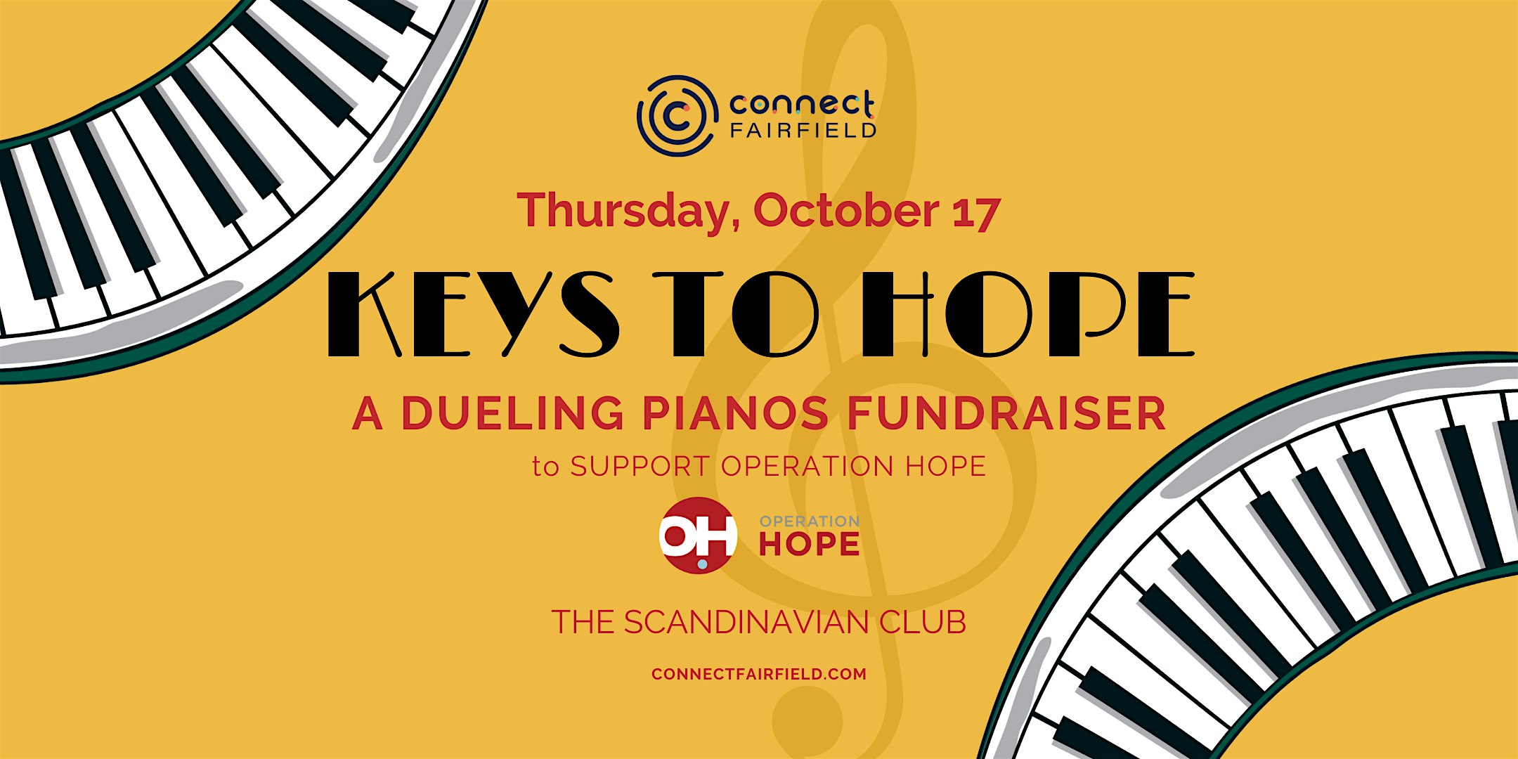 Keys to Hope: A Dueling Pianos Charity Fundraiser – SOLD OUT ﹡ Wait List – Fairfield, CT