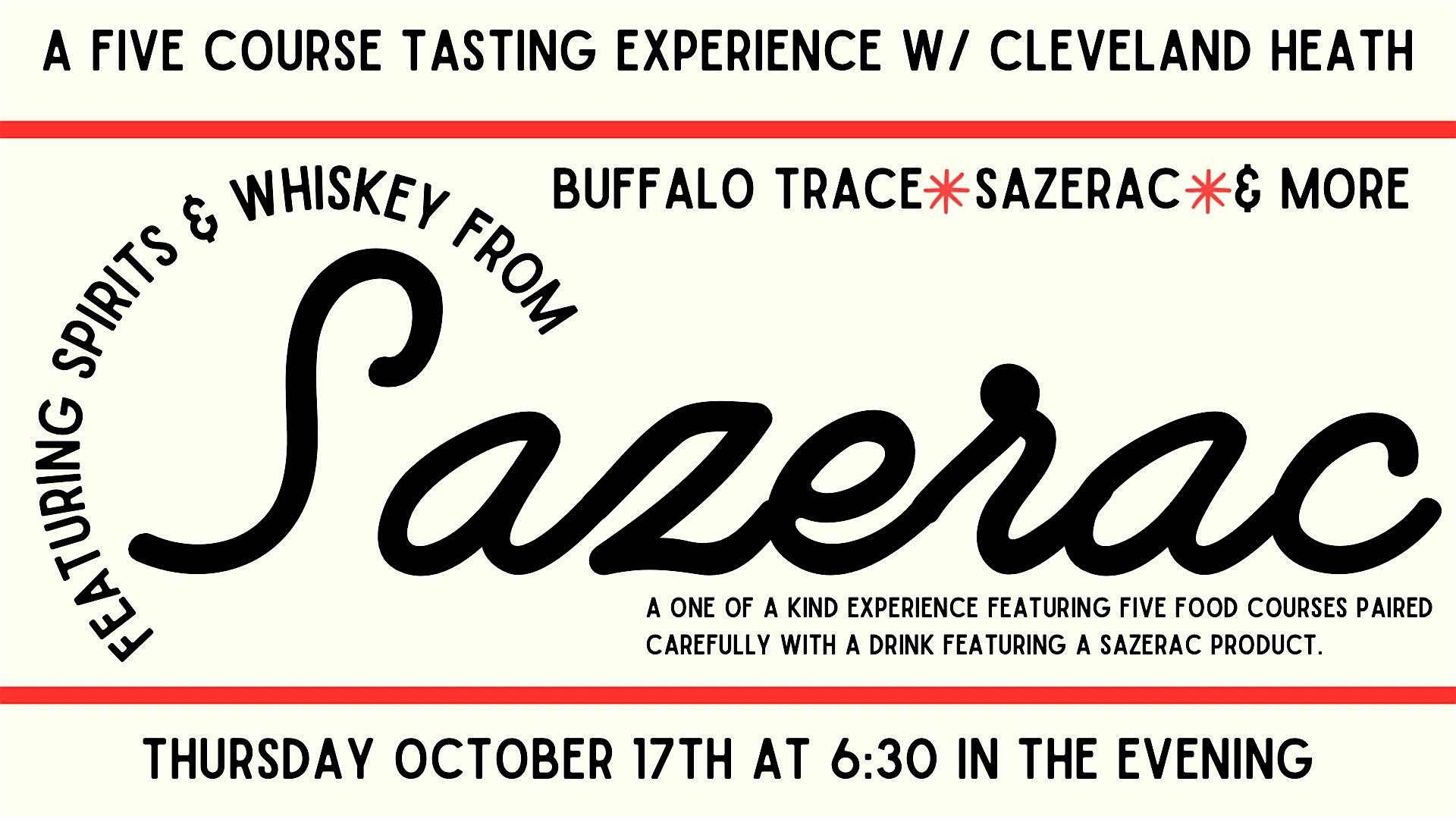 Sazerac 5 Course Tasting Dinner – Edwardsville, IL