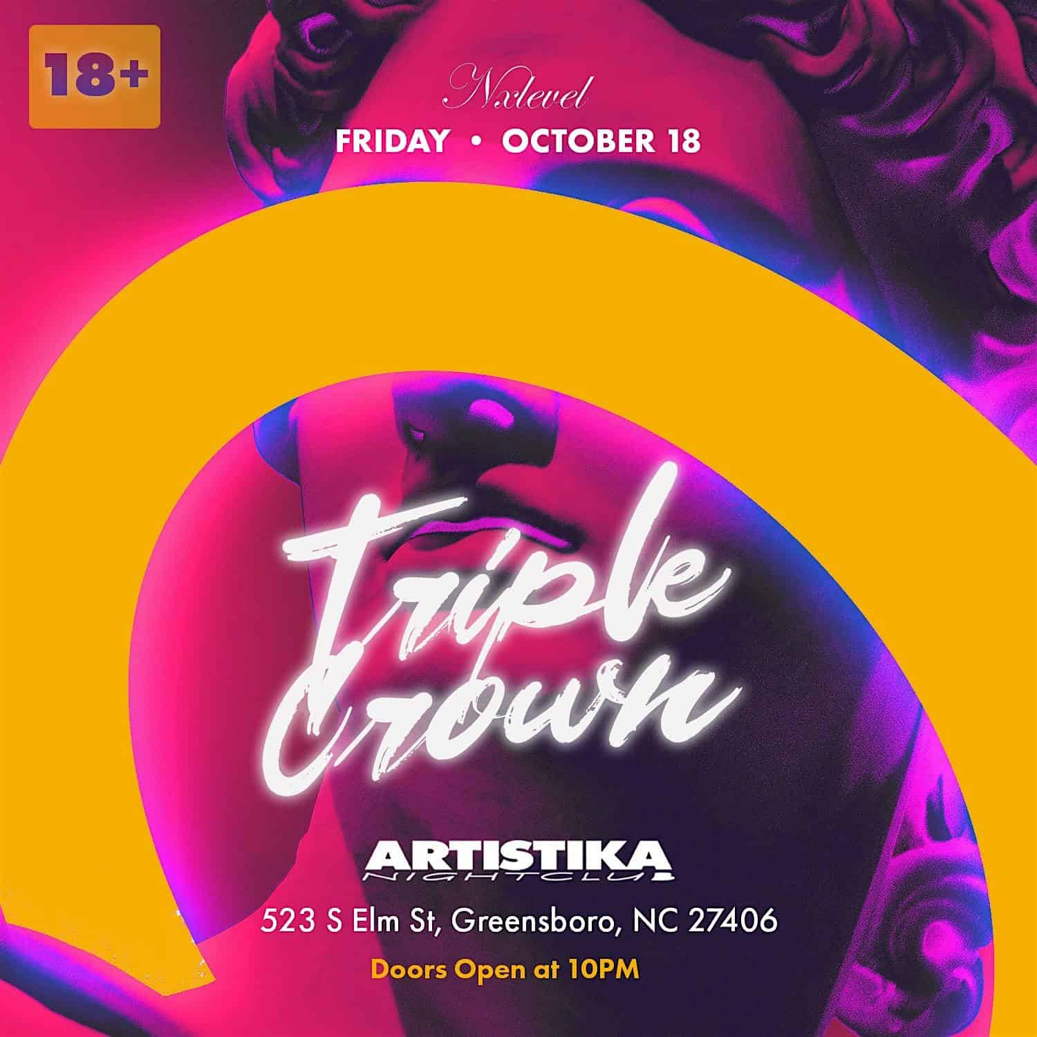 *TRIPLE CROWN* hosted by your Favorite GREEKS | 18+ #GHOE Stepshow Party – Greensboro, NC