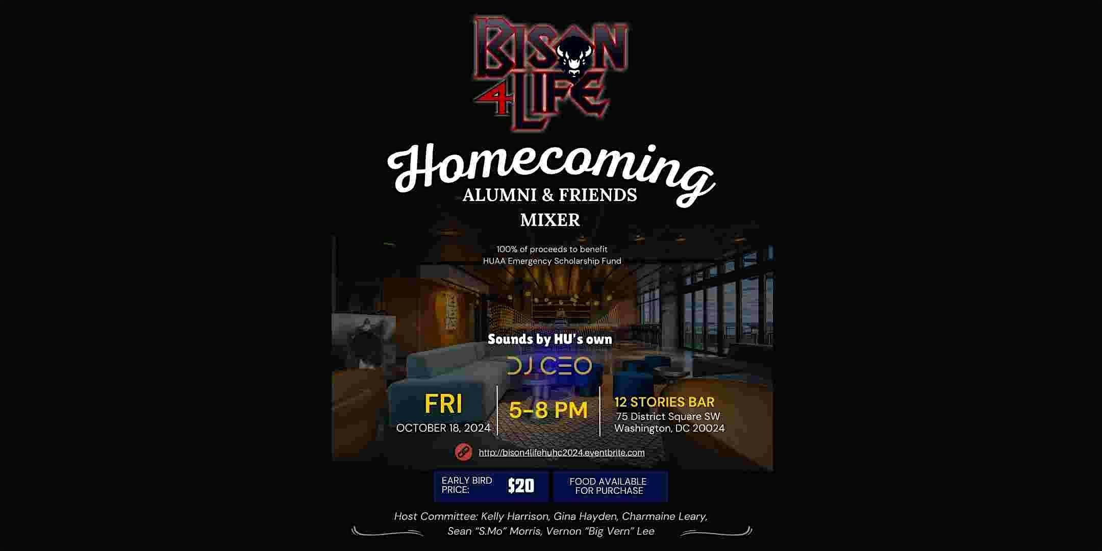 Bison4Life Homecoming Alumni & Friends Mixer – Washington, DC