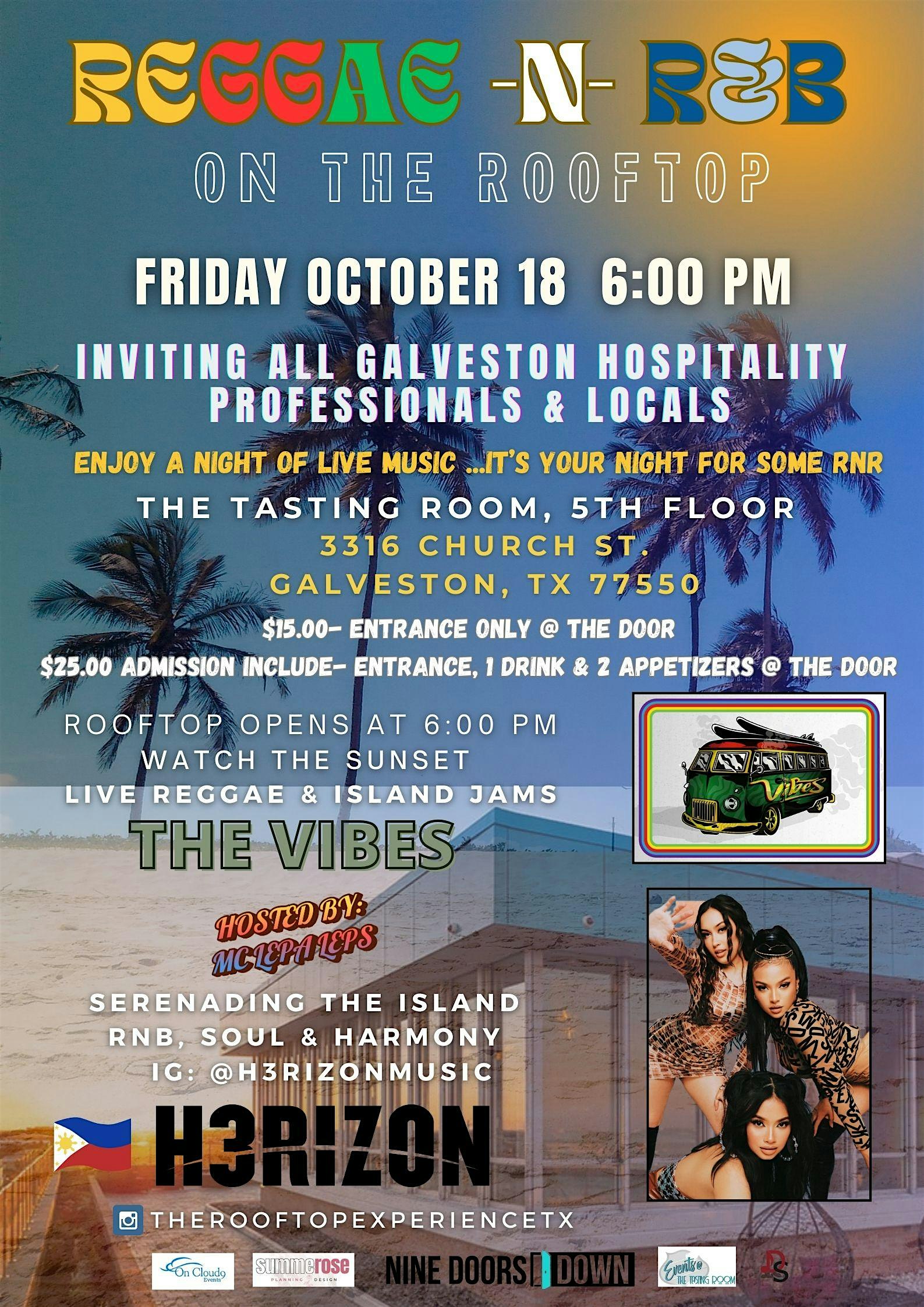 RnB & Reggae on the Rooftop – Galveston, TX