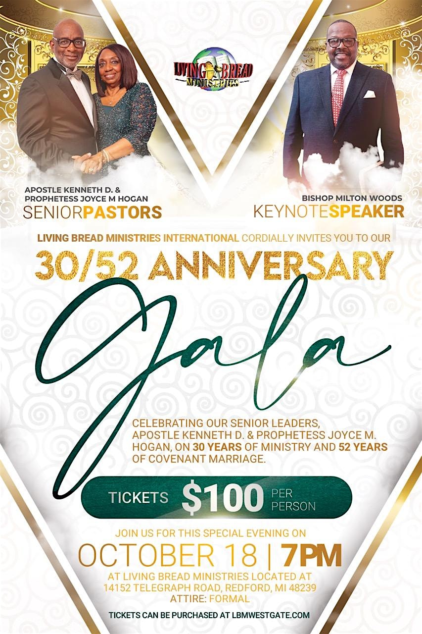 30/52 Anniversary Gala – Redford Charter Township, MI