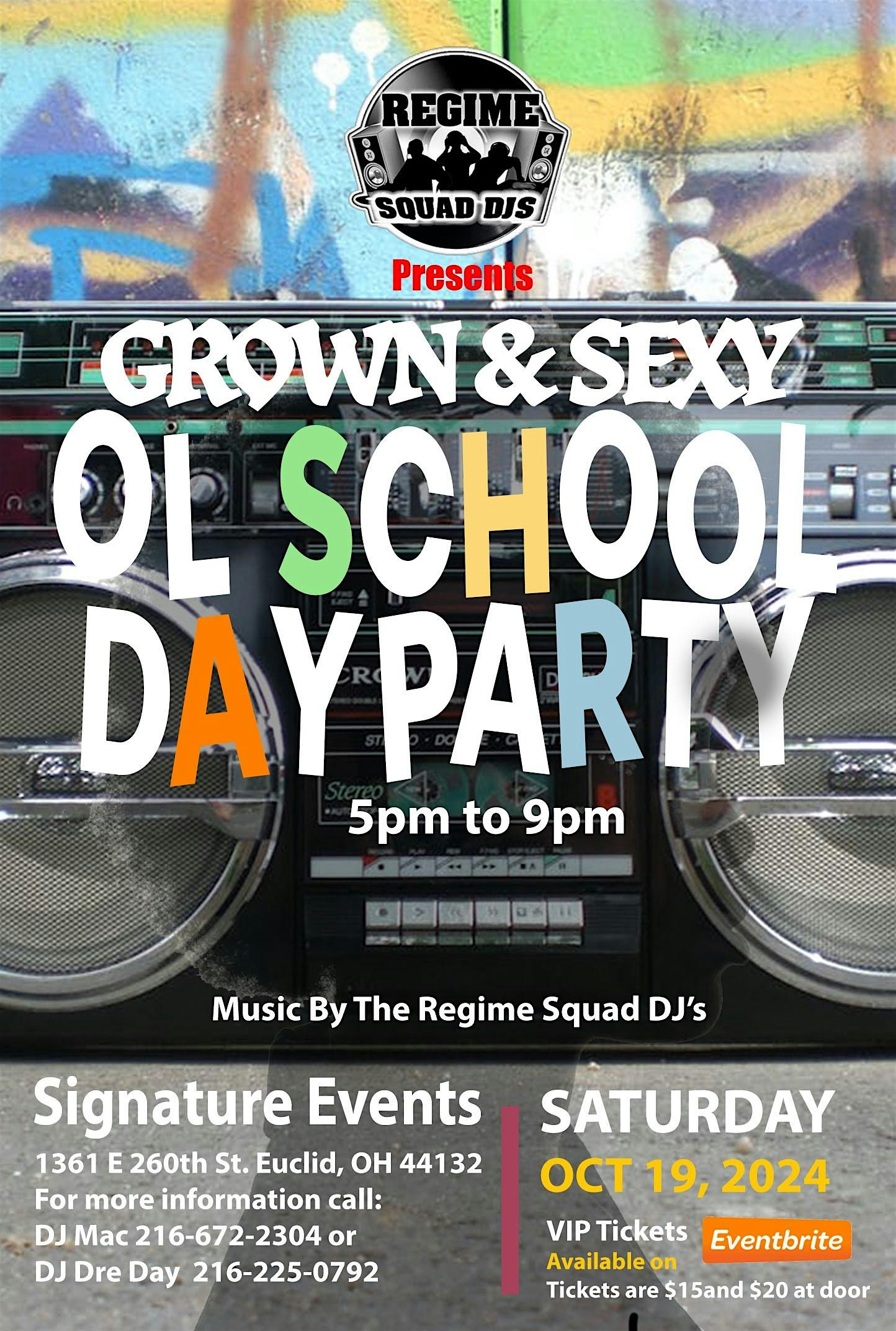 Grown & Sexy Ol School Day Party – Euclid, OH