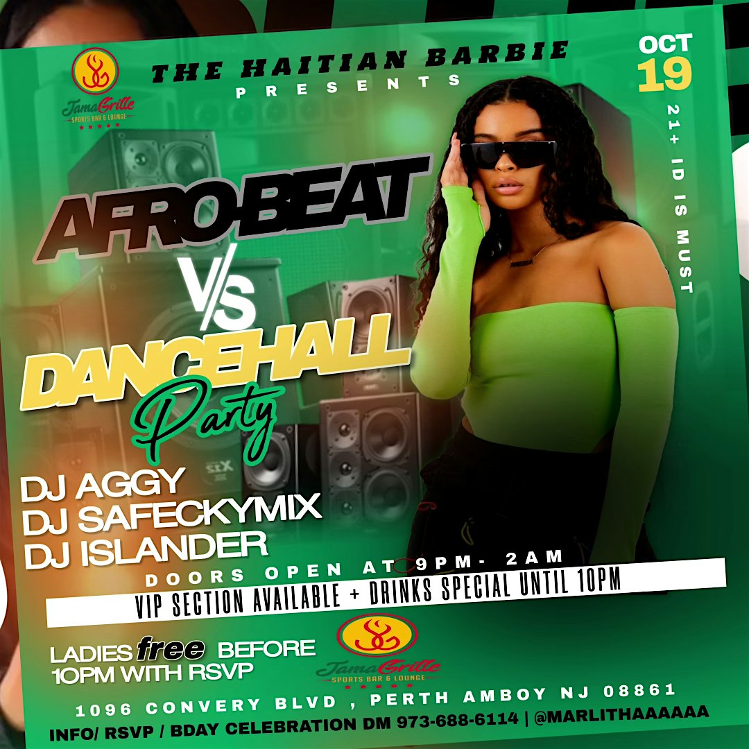 Afro Beat vs DanceHall – Perth Amboy, NJ