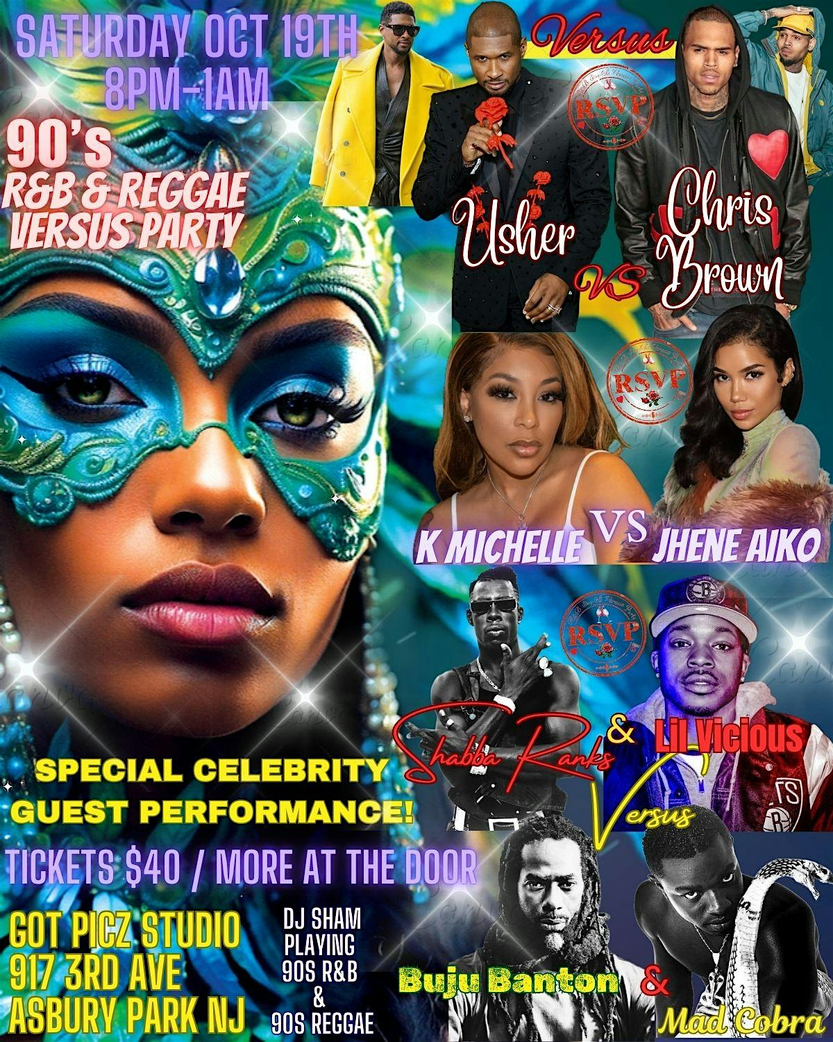 90s R&B & Reggae Versus Party w/ Special Guest Celebrity Performance – Asbury Park, NJ