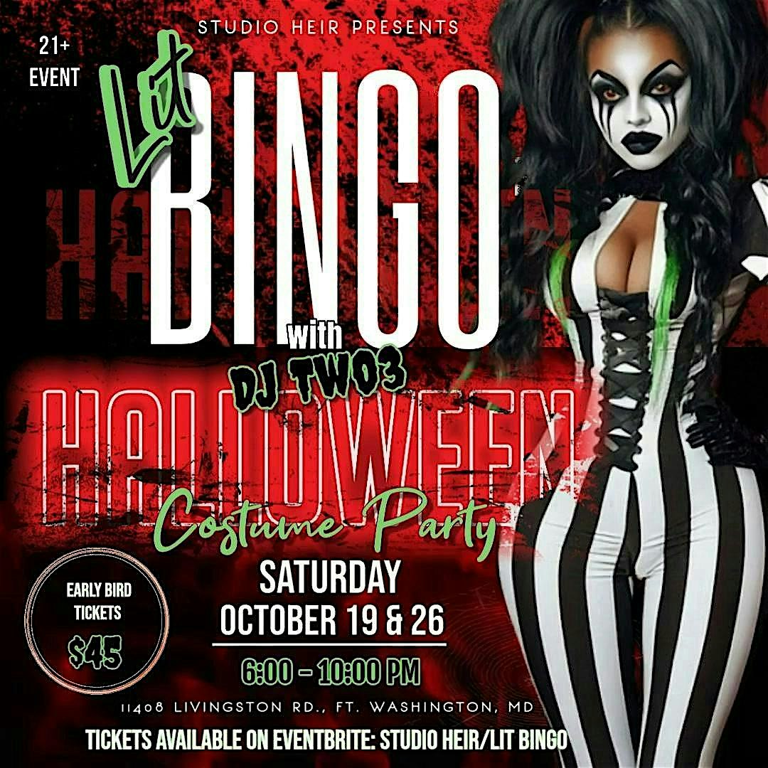 LIT BINGO Halloween 90’s R&B Edition! – Fort Washington, MD