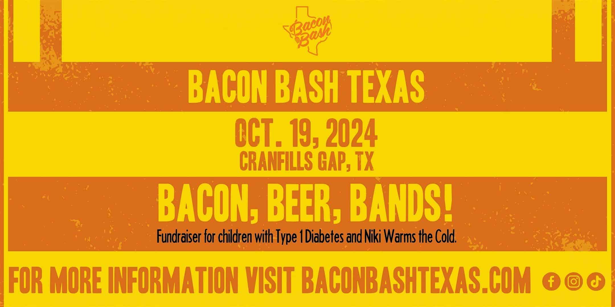 2024 Bacon Bash Texas General Admission Tickets – Cranfills Gap, TX