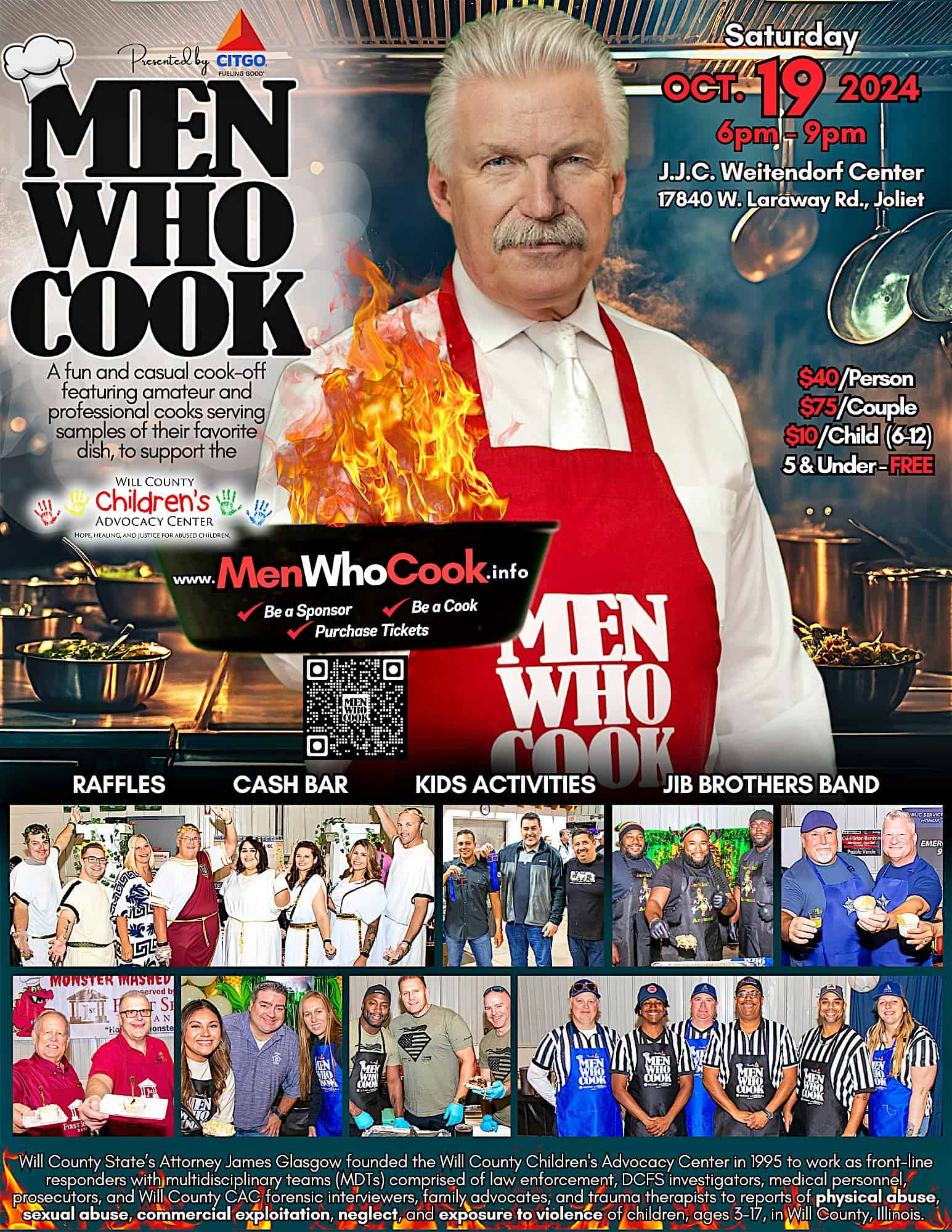 MEN WHO COOK for the Will County Children’s Advocacy Center – Joliet, IL