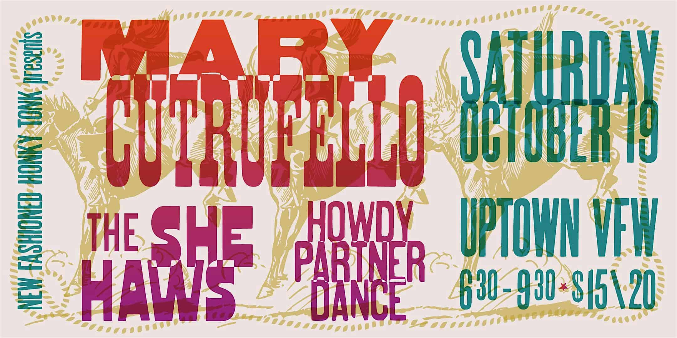 NFHT Presents: Mary Cutrufello | The She Haws | Howdy Partner Dance – Minneapolis, MN