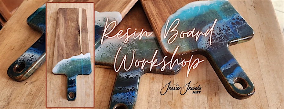 Resin Cutting Board Workshop at Moonstone Art Studio – Warwick, RI