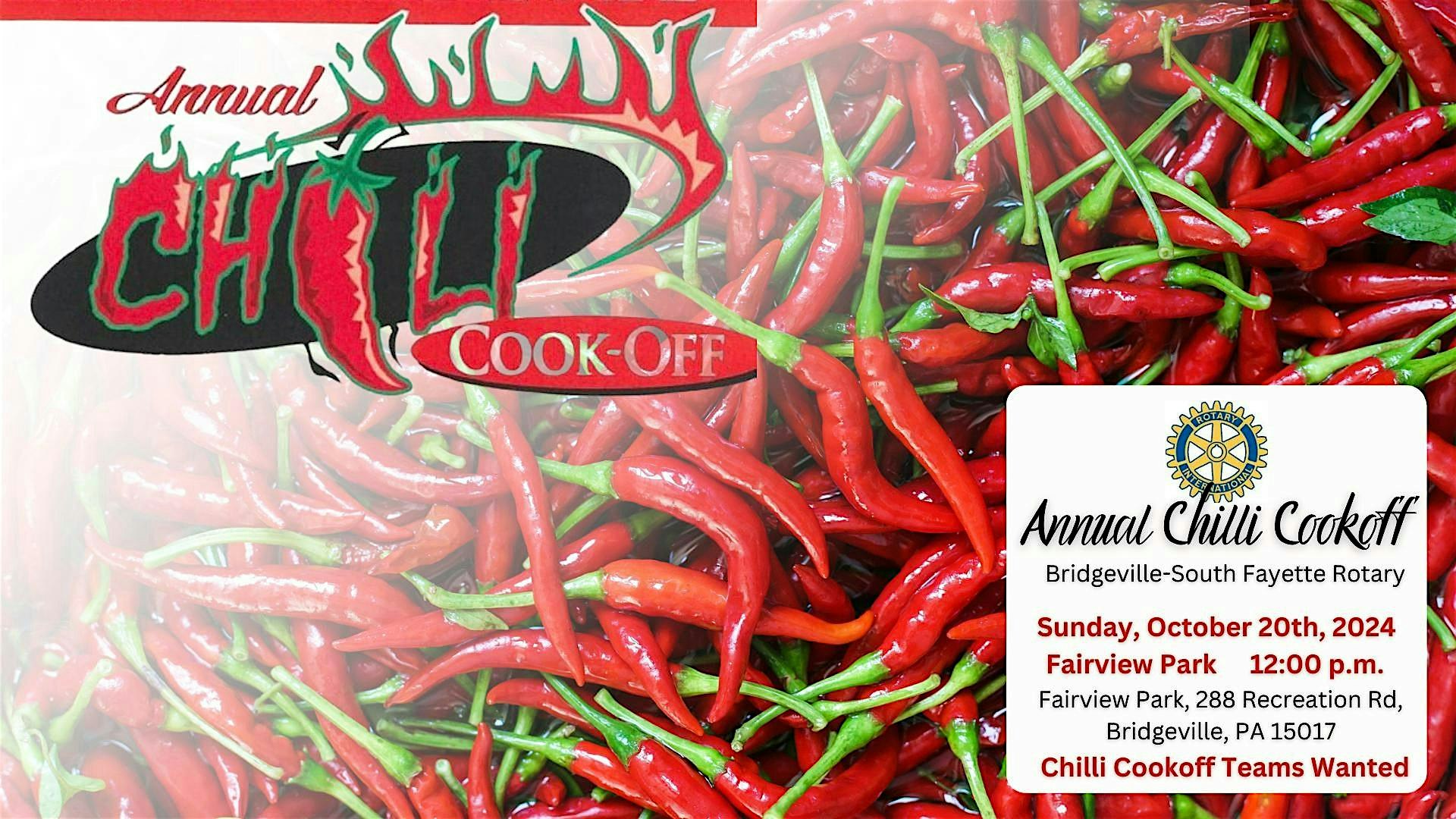 Rotary Chili Cookoff 2024 – Bridgeville, PA