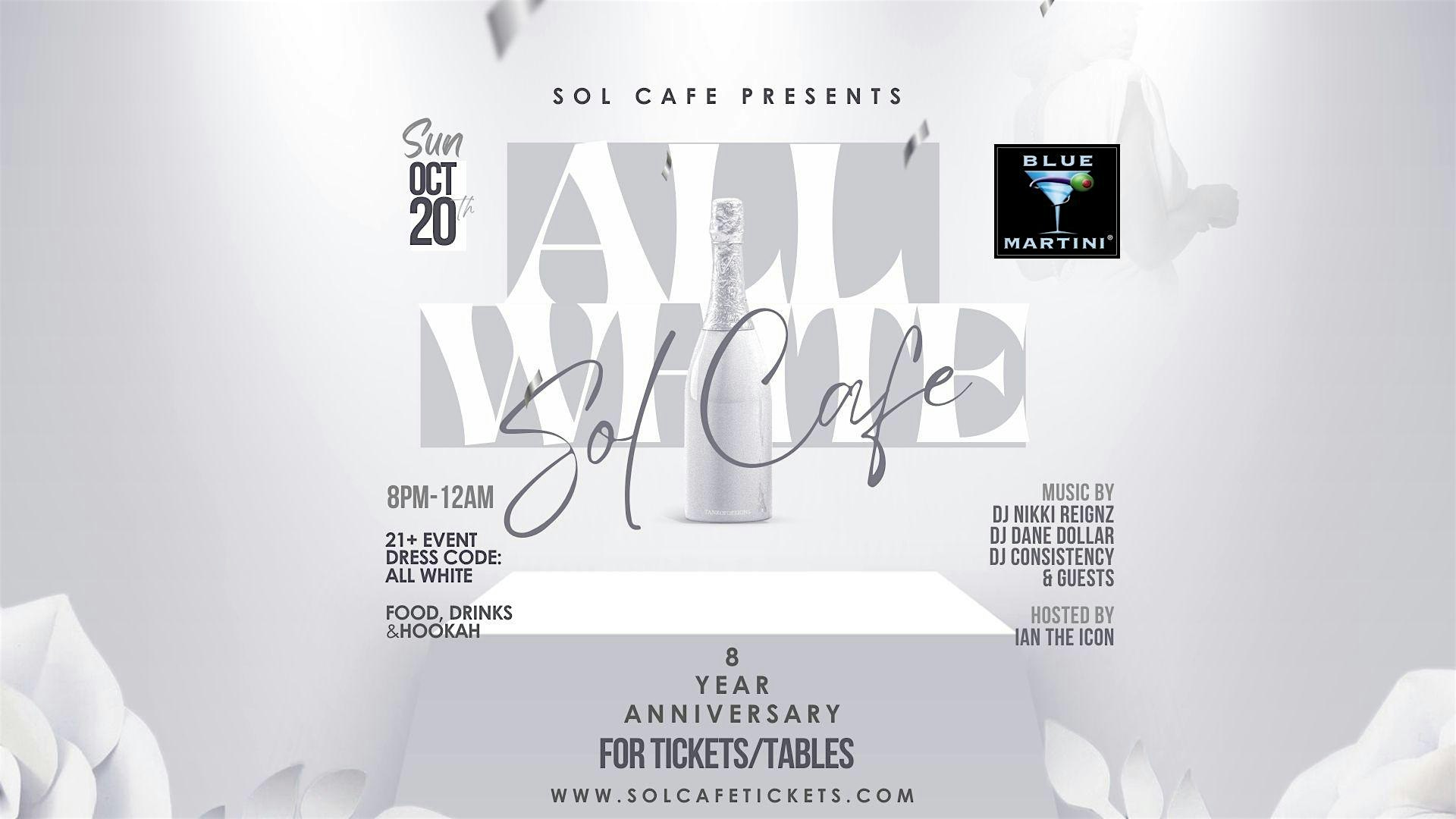 Sol Cafe Orlando – All White 8 Year Anniversary Party – Orlando, FL