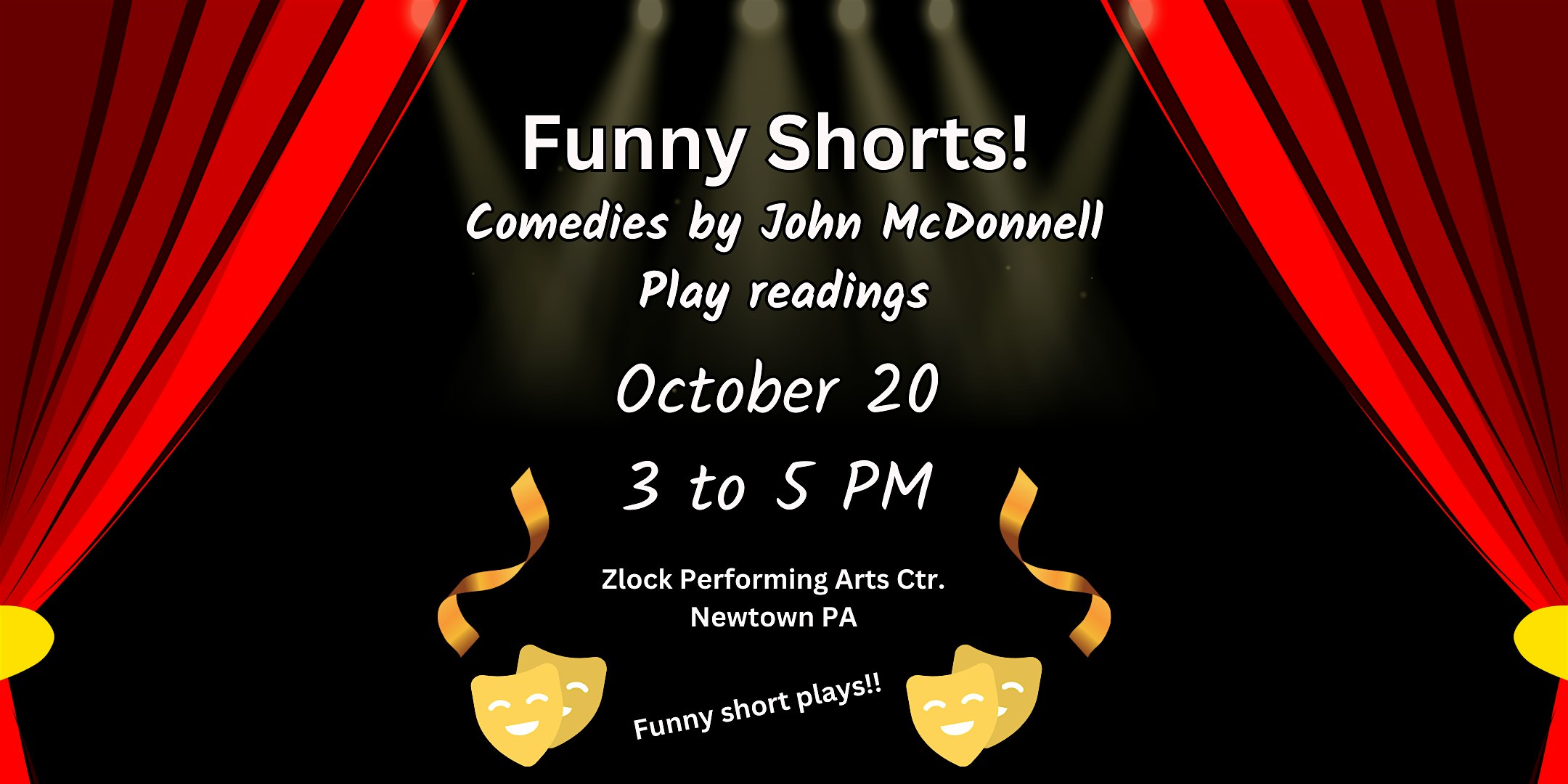 Funny Shorts! Comedies by John McDonnell – Newtown, PA