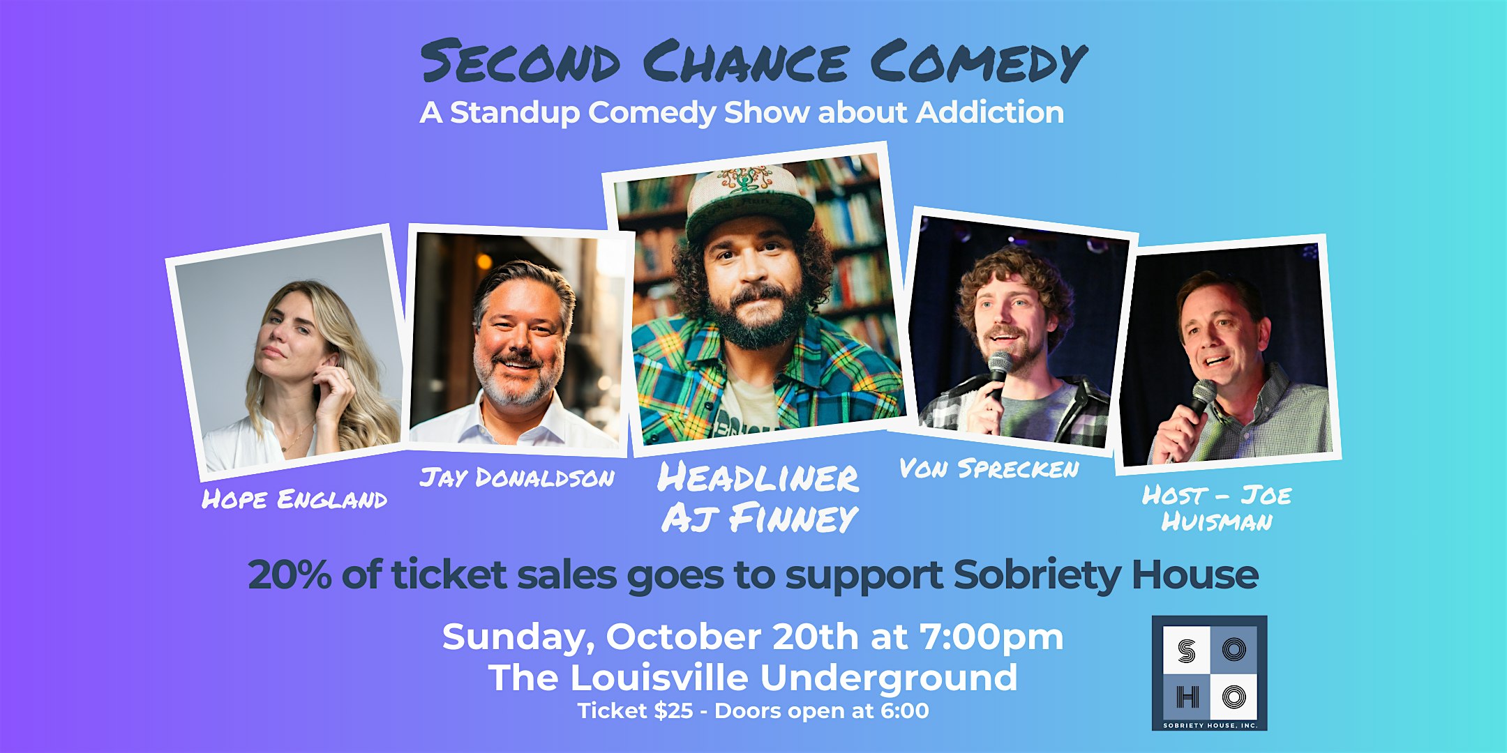 Second Chance Comedy: A Standup Comedy Show about Addiction – Louisville, CO