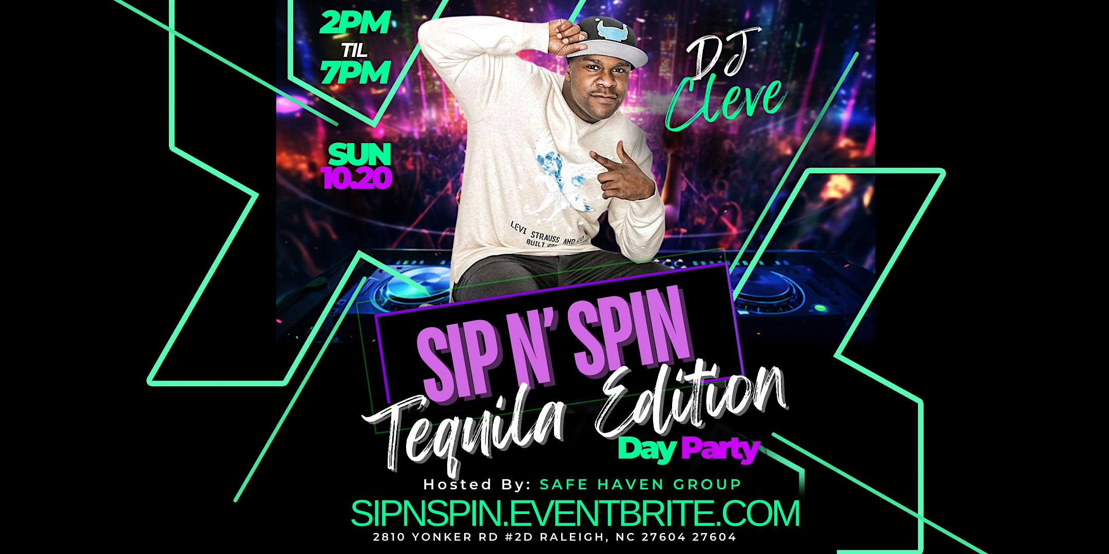 Sip N’ Spin Day Party With Dj Cleve: Tequila Edition – Raleigh, NC