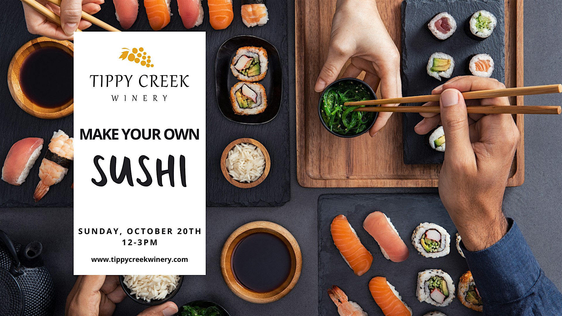 Sushi Sunday | Sunday, October 20th | 12pm-3pm – Leesburg, IN