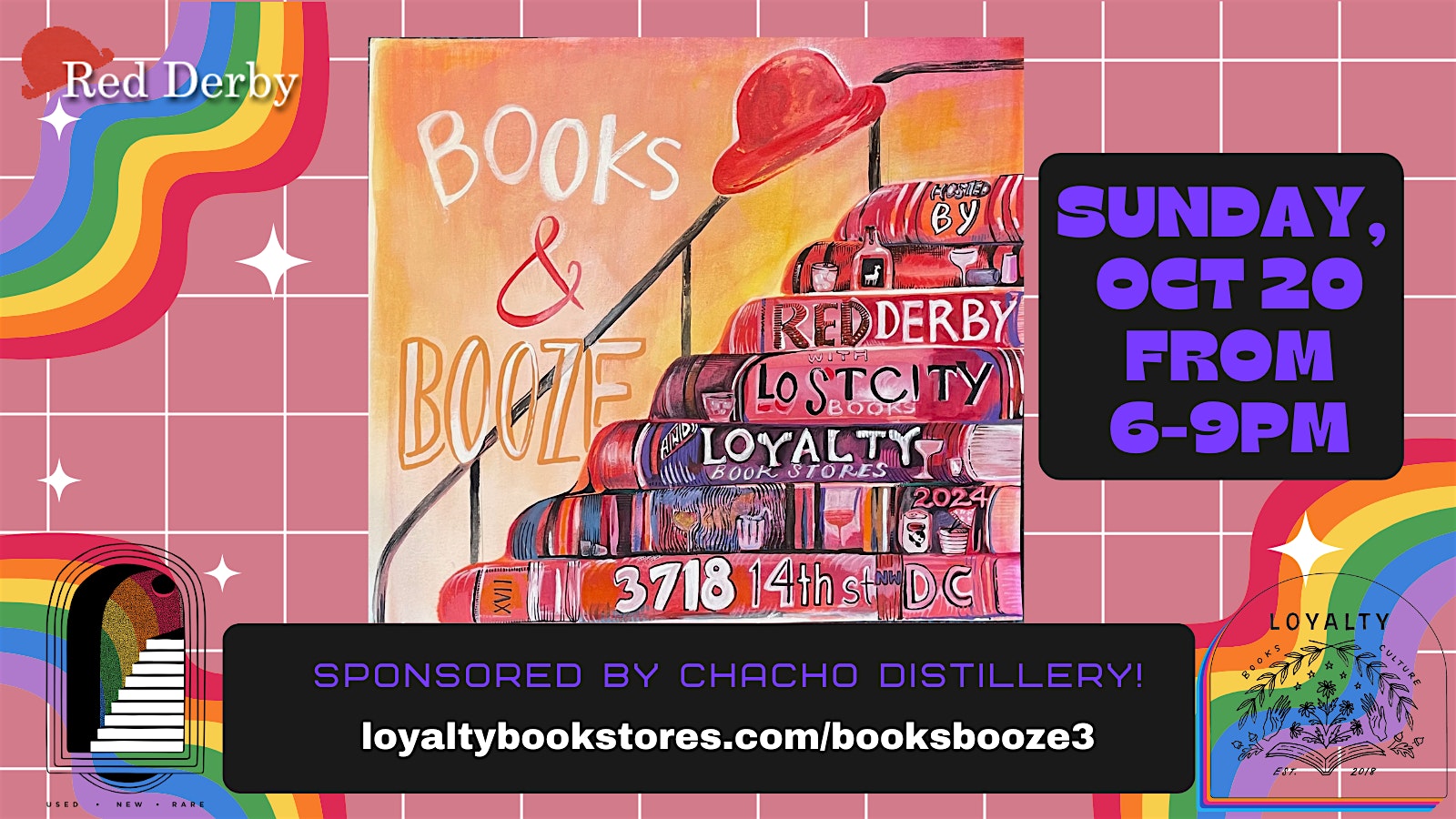 Books & Booze with Lost City Books and Loyalty Bookstores at Red Derby – Washington, DC