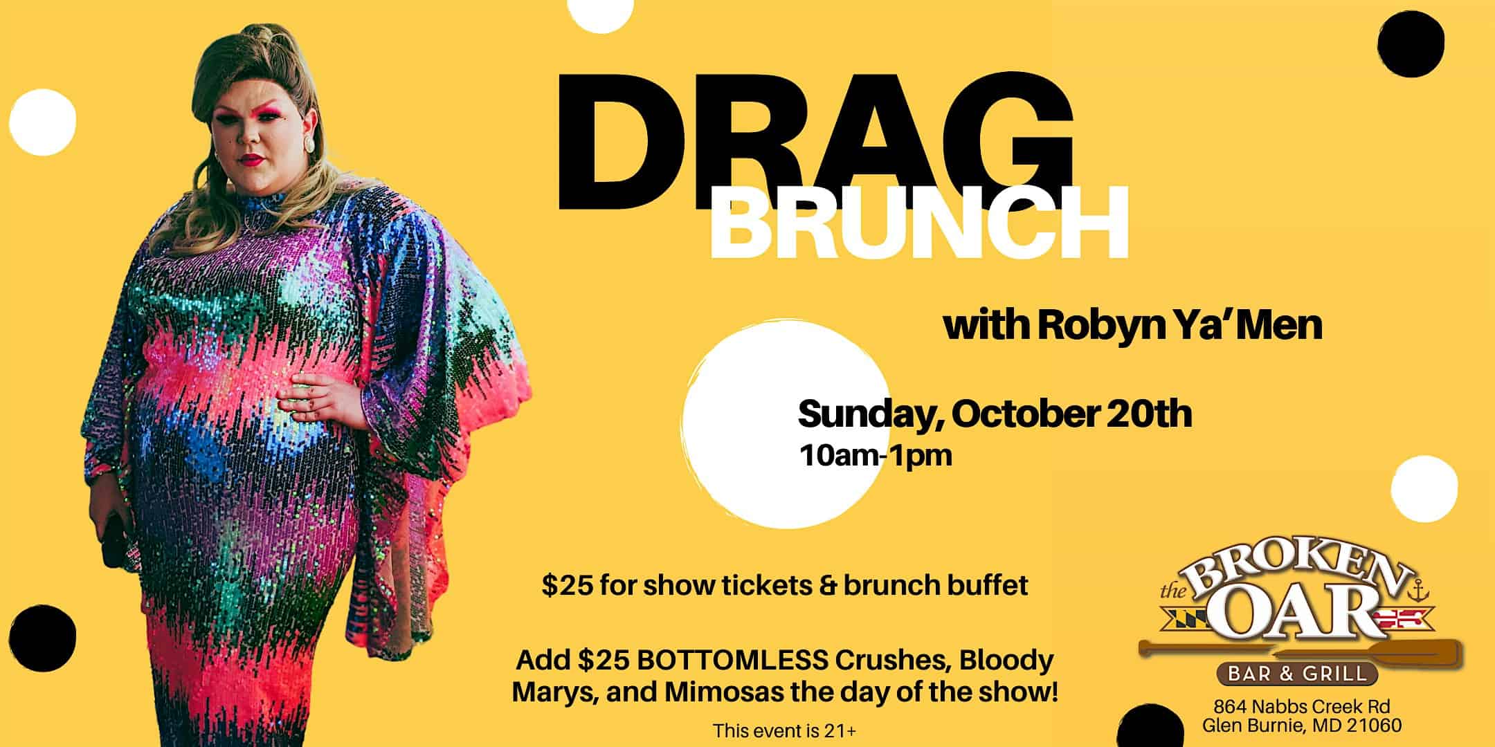 Drag Brunch returns with Robyn Ya’Men – Glen Burnie, MD