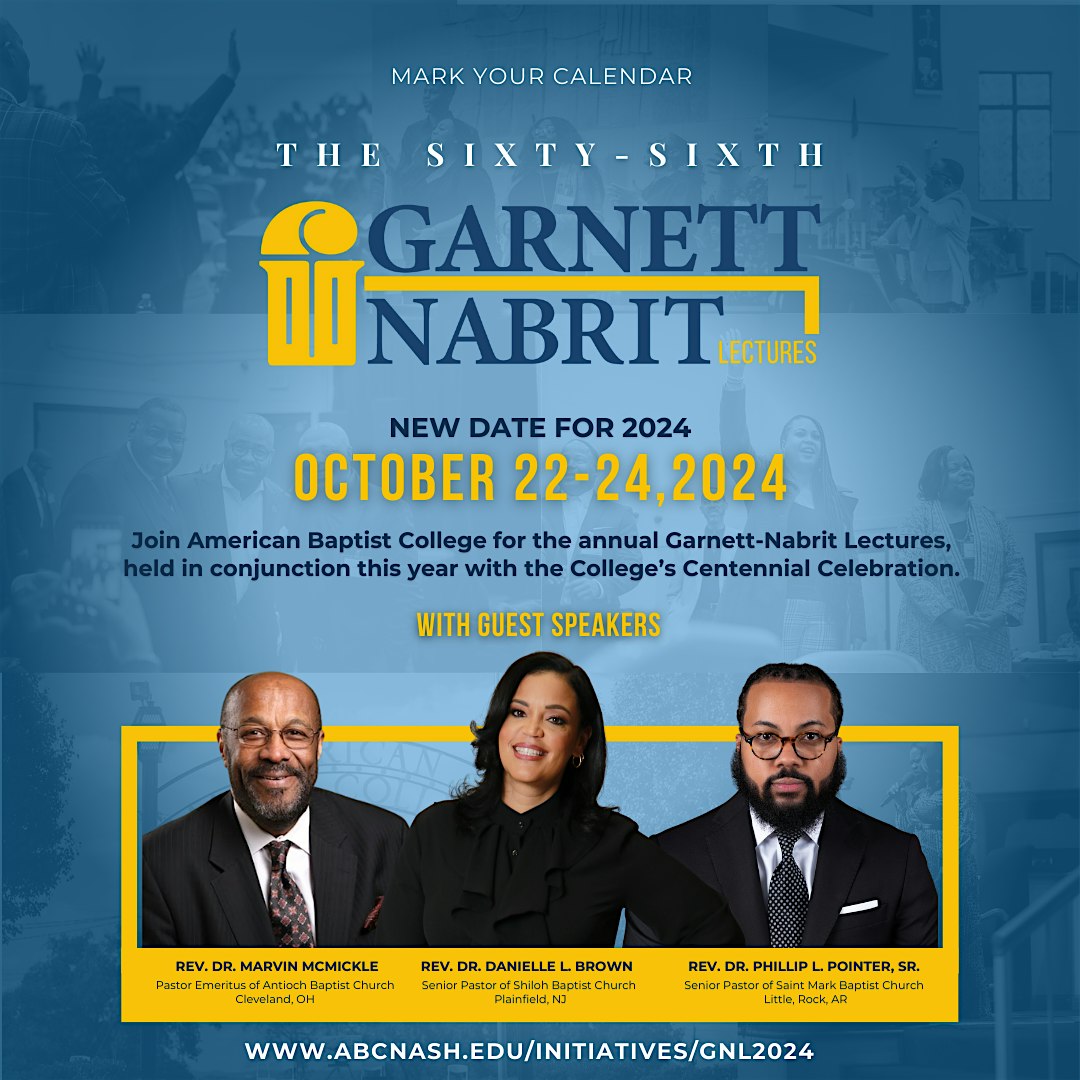 66th Annual Garnett Nabrit Lecture Series – Nashville, TN