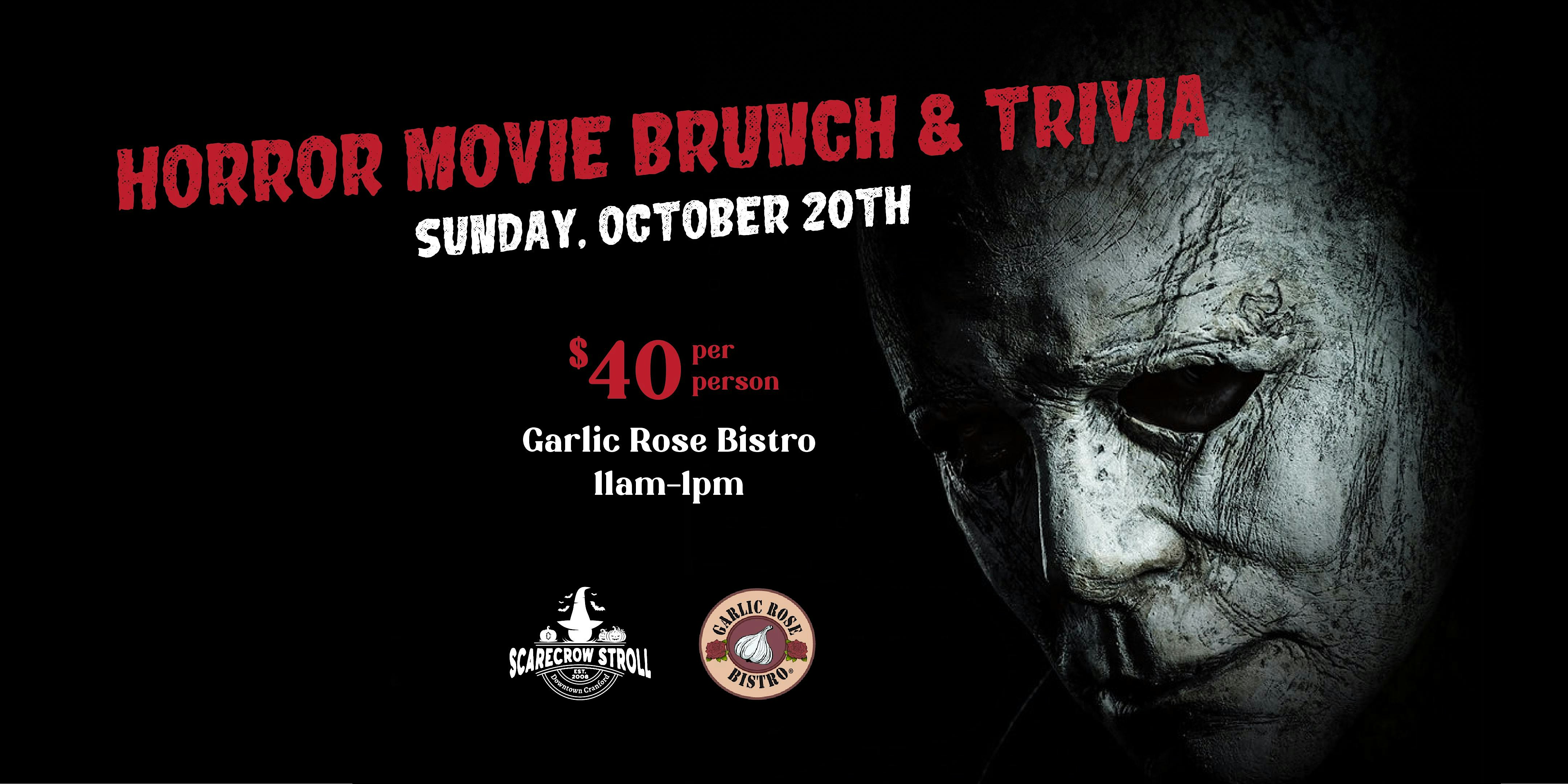 Horror Movie Brunch & Trivia – Cranford, NJ