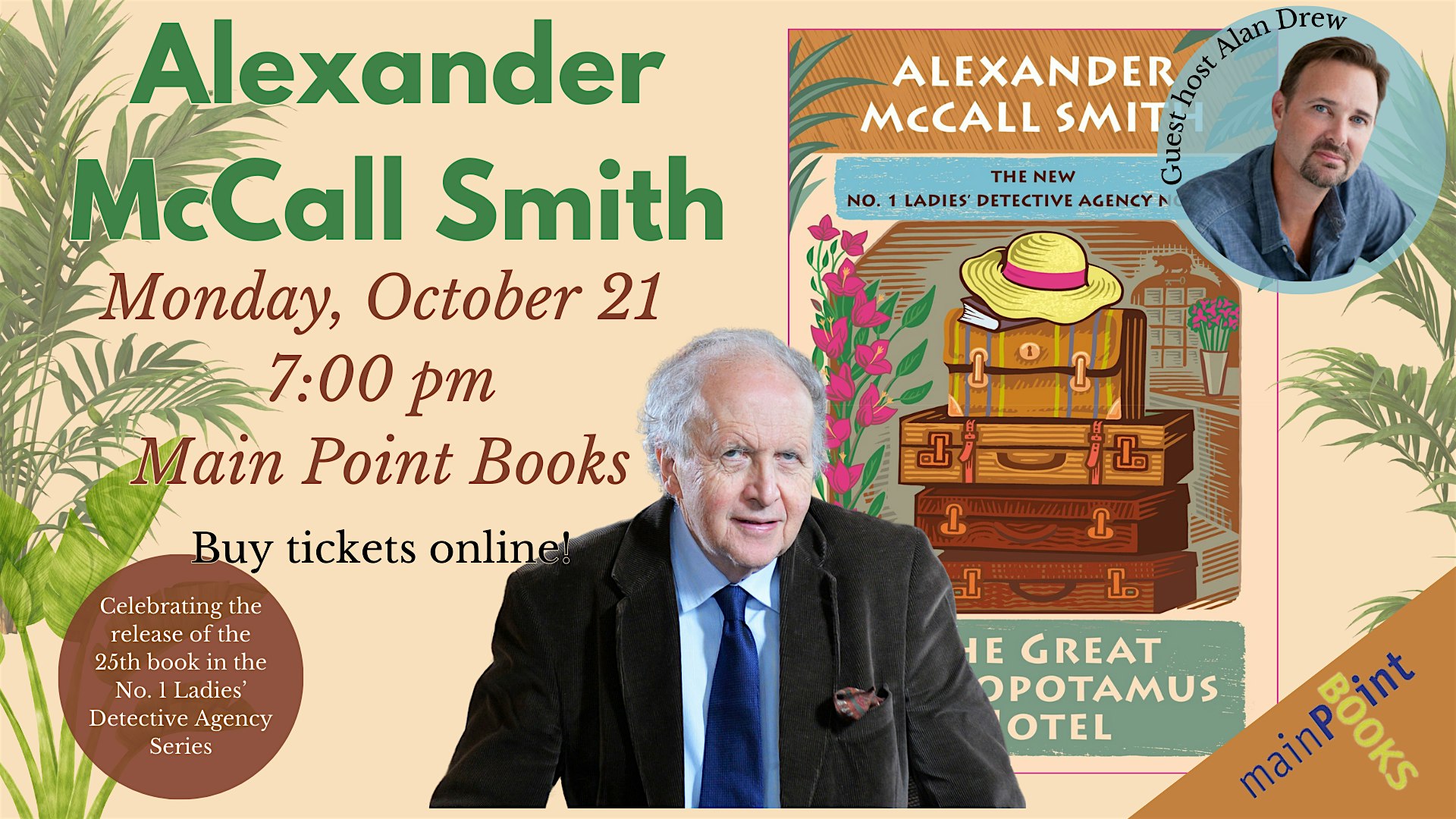 An Evening with Alexander McCall Smith – Wayne, PA