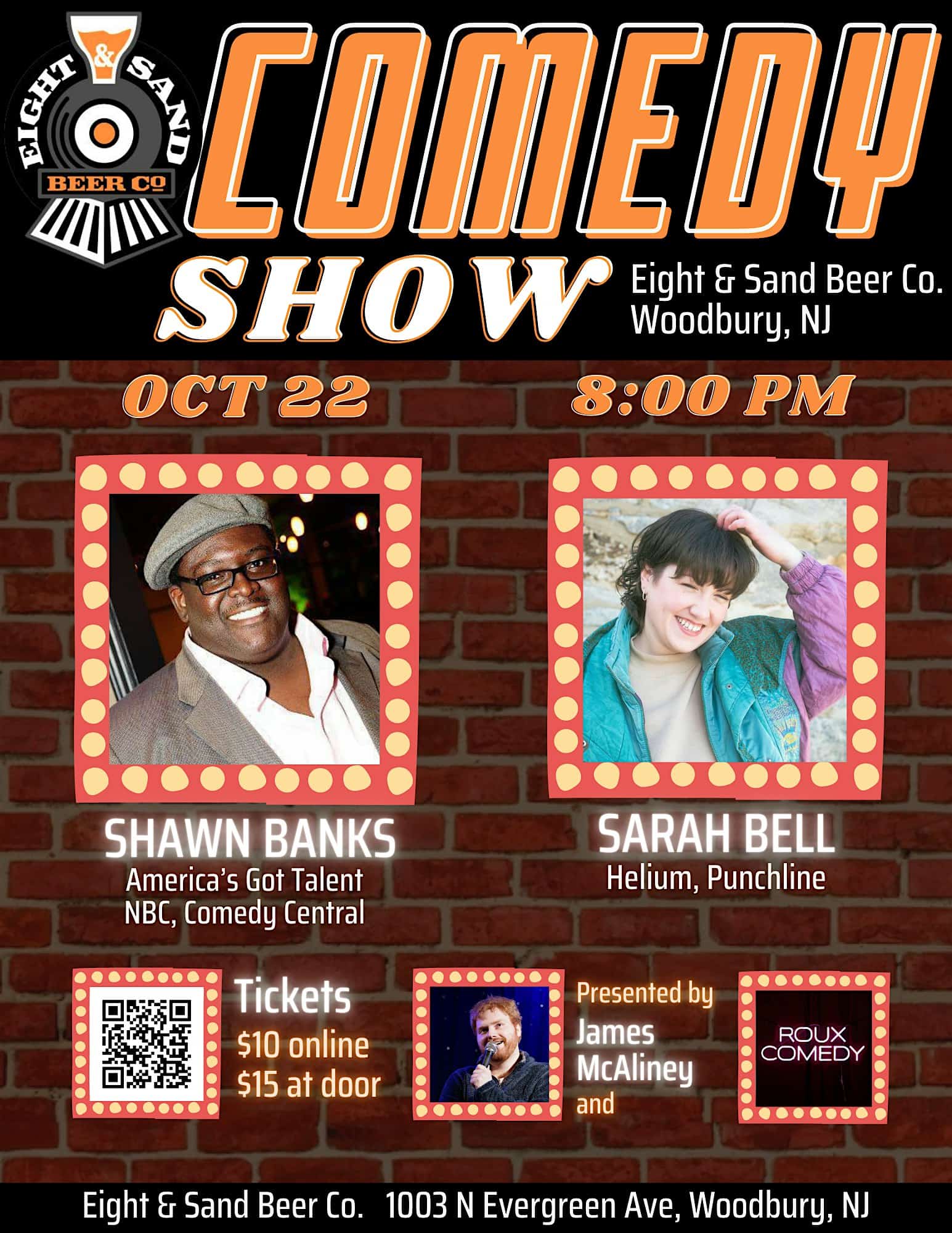 Eight and Sand Comedy Show – Woodbury, NJ