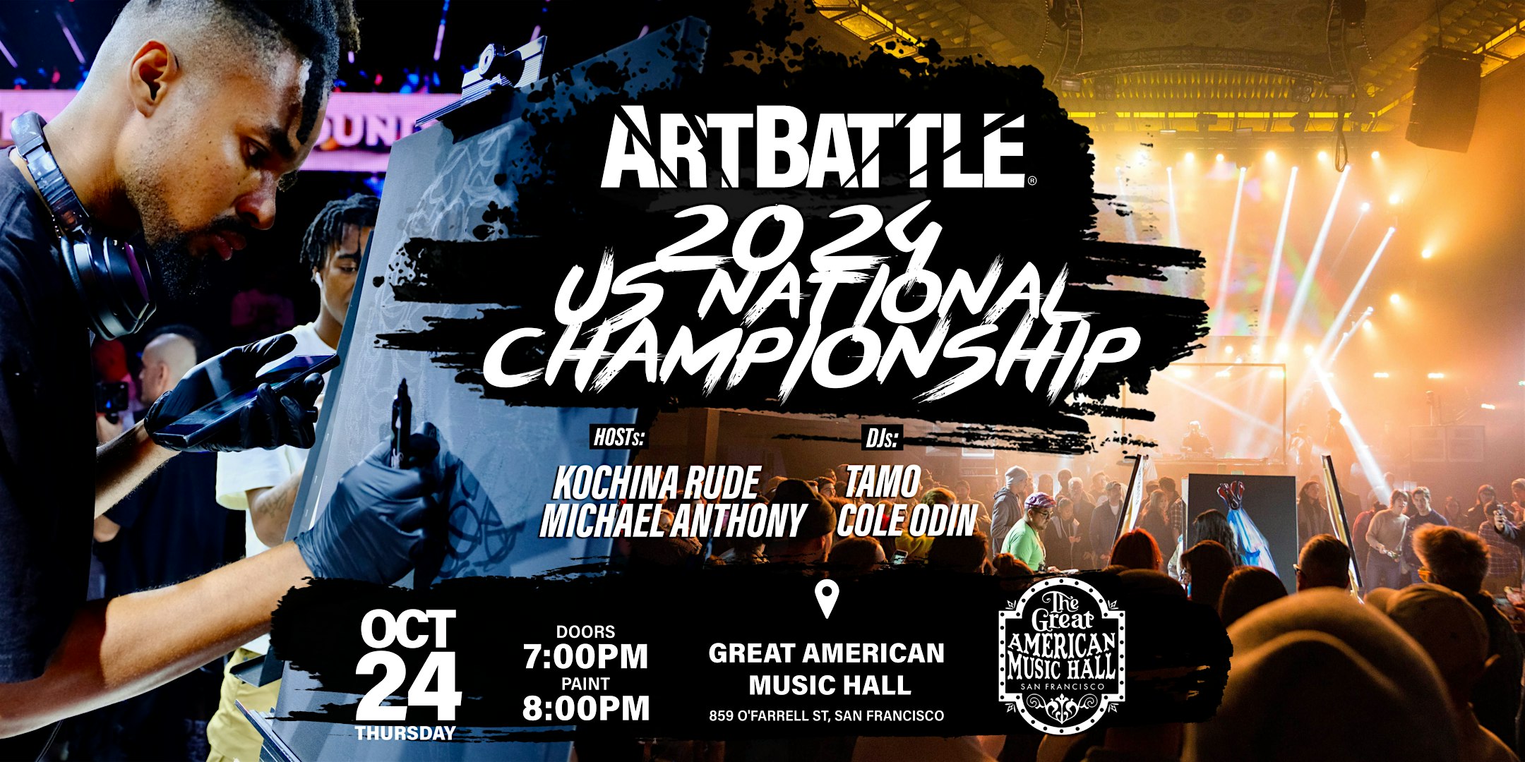 2024 Art Battle US National Championship! – San Francisco, CA