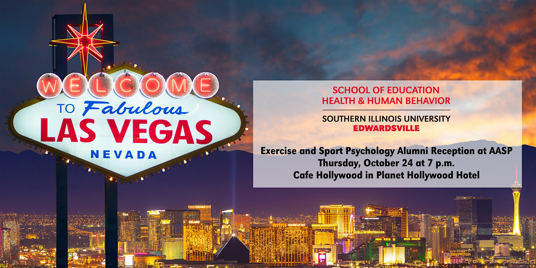 SIUE Exercise & Sport Psychology Alumni Reception at AASP – Las Vegas, NV