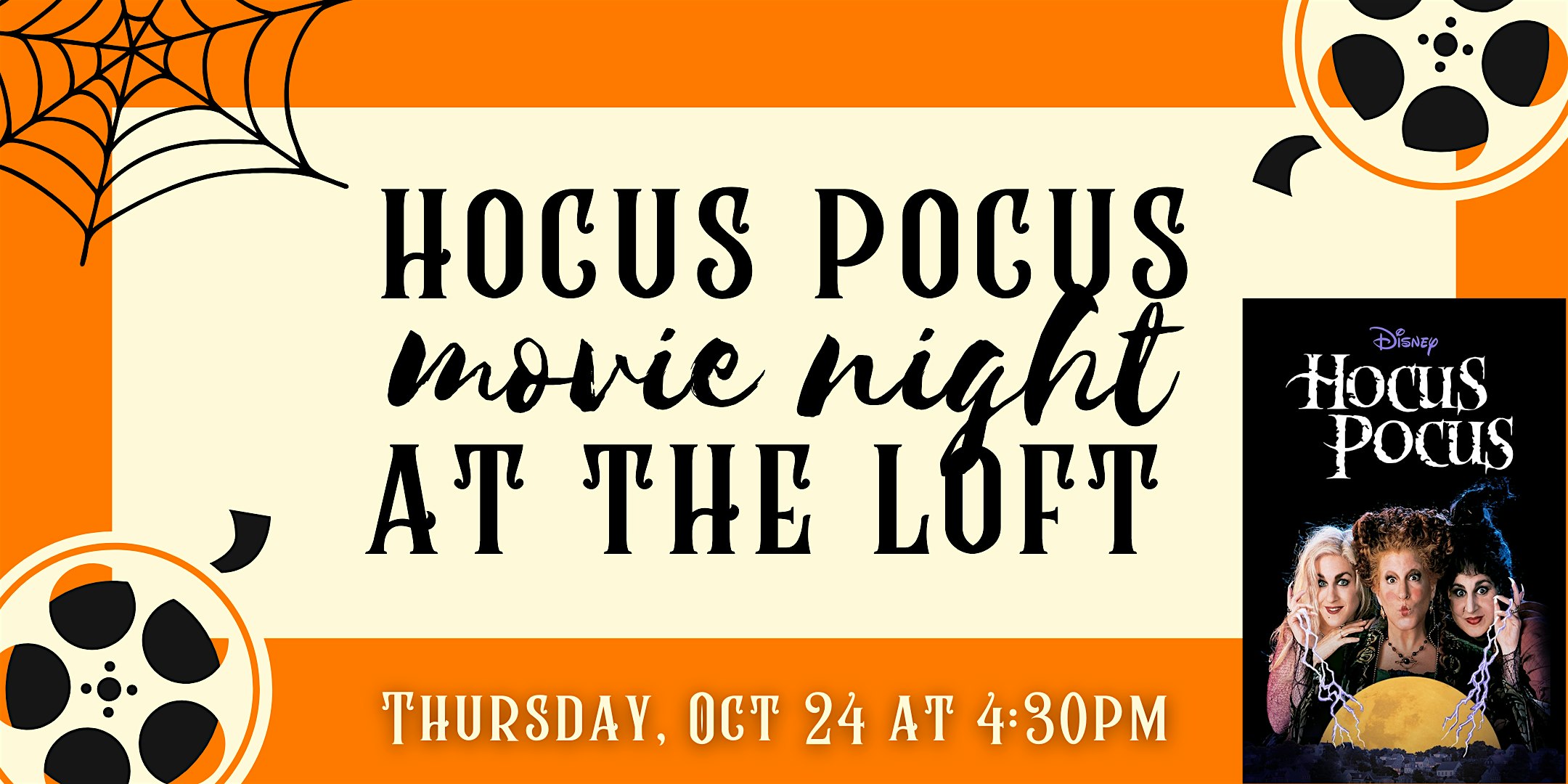 Dinner and a Movie – Hocus Pocus – North Andover, MA