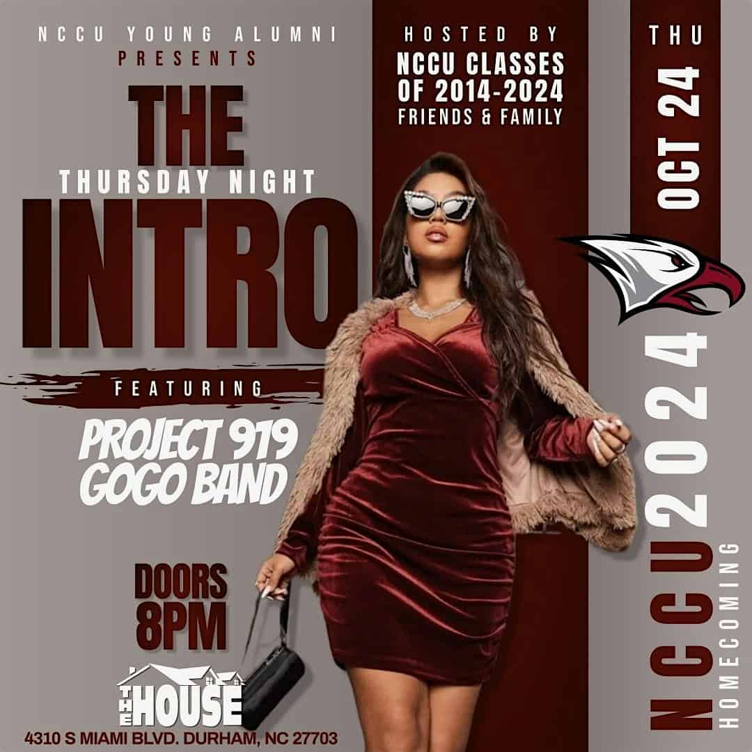 NCCU Young Alumni Homecoming: The Gogo Intro – Durham, NC