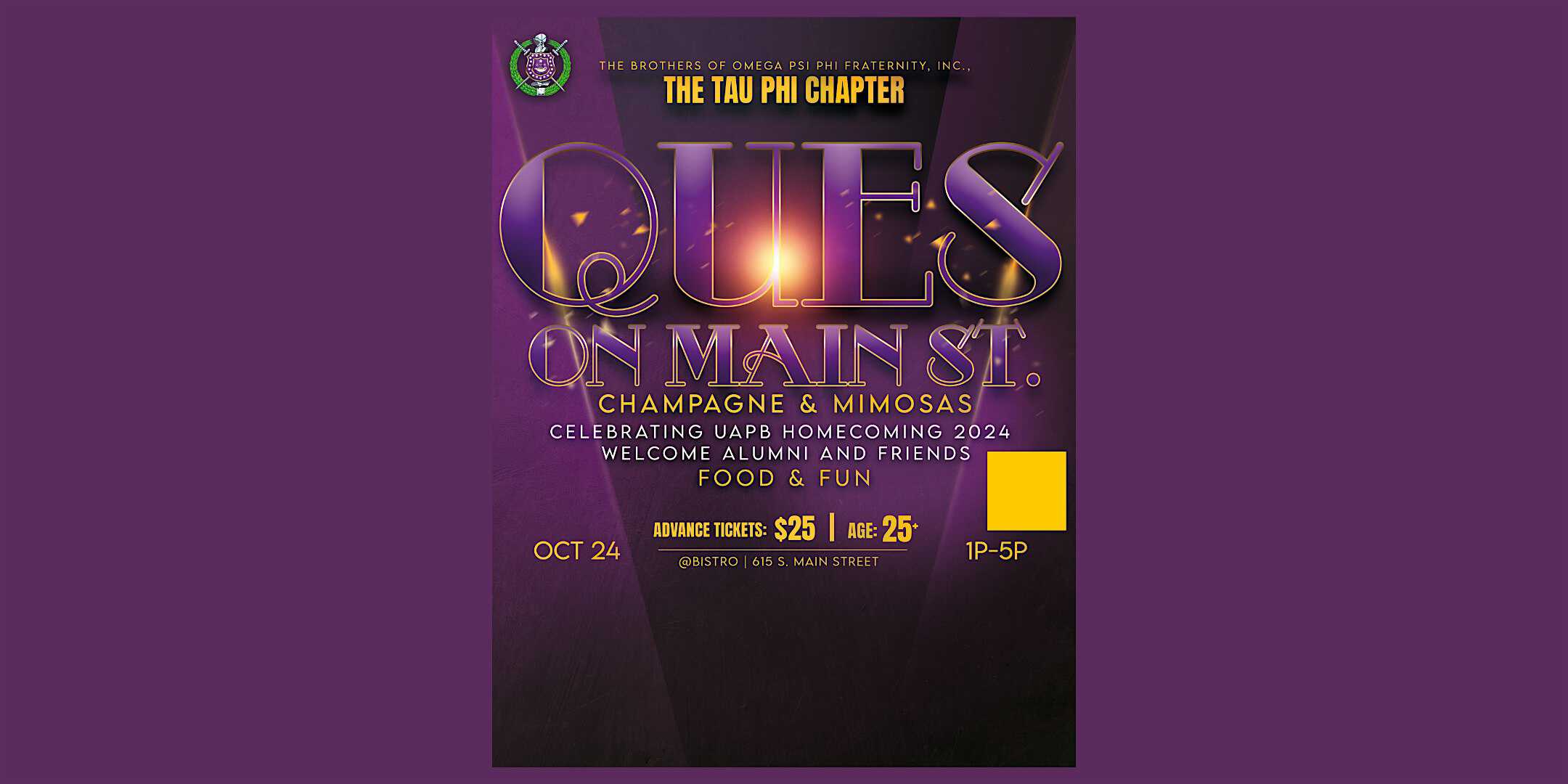 Ques On Main St Champagne & Mimosas – Pine Bluff, AR