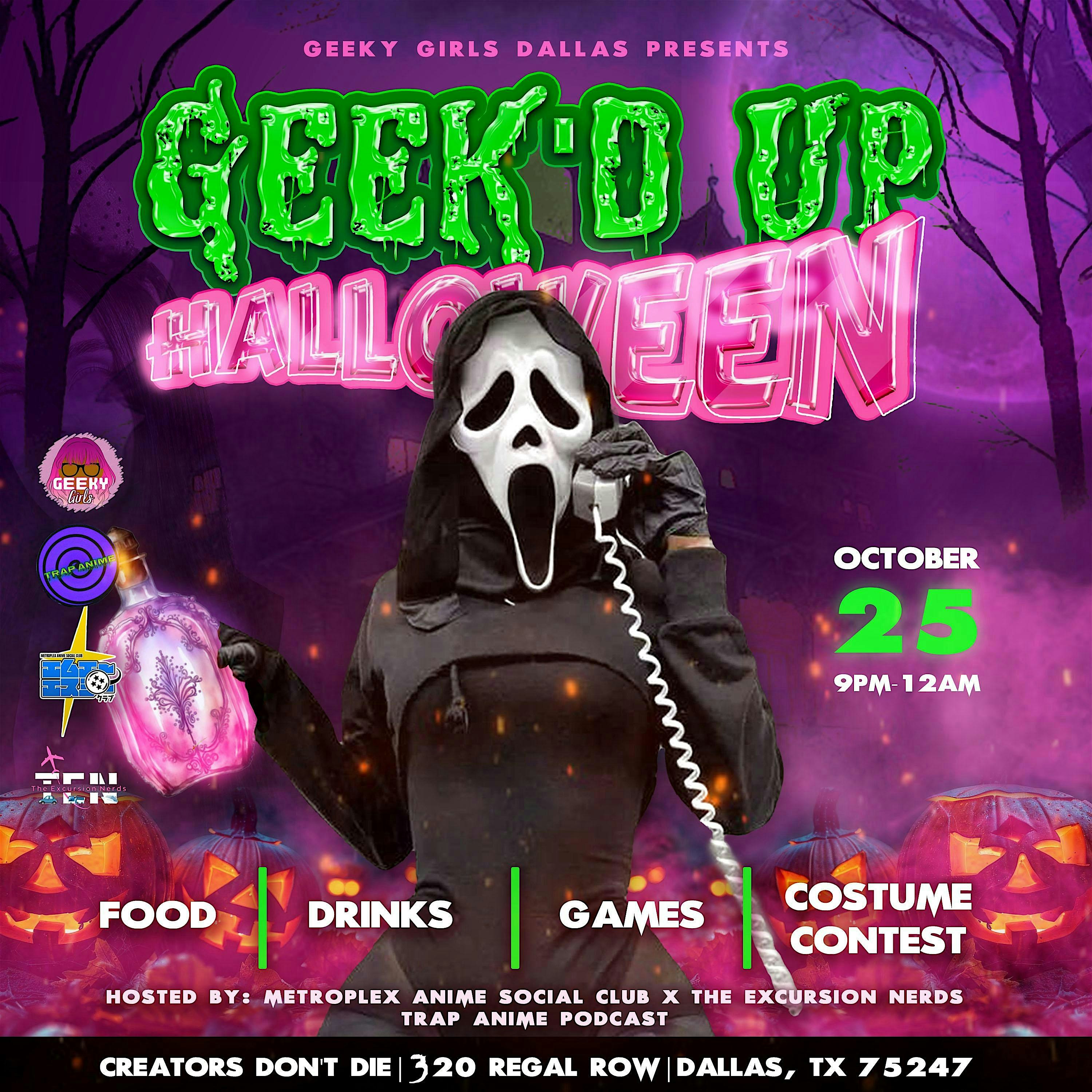 Geek’d Up Halloween Party – Dallas, TX