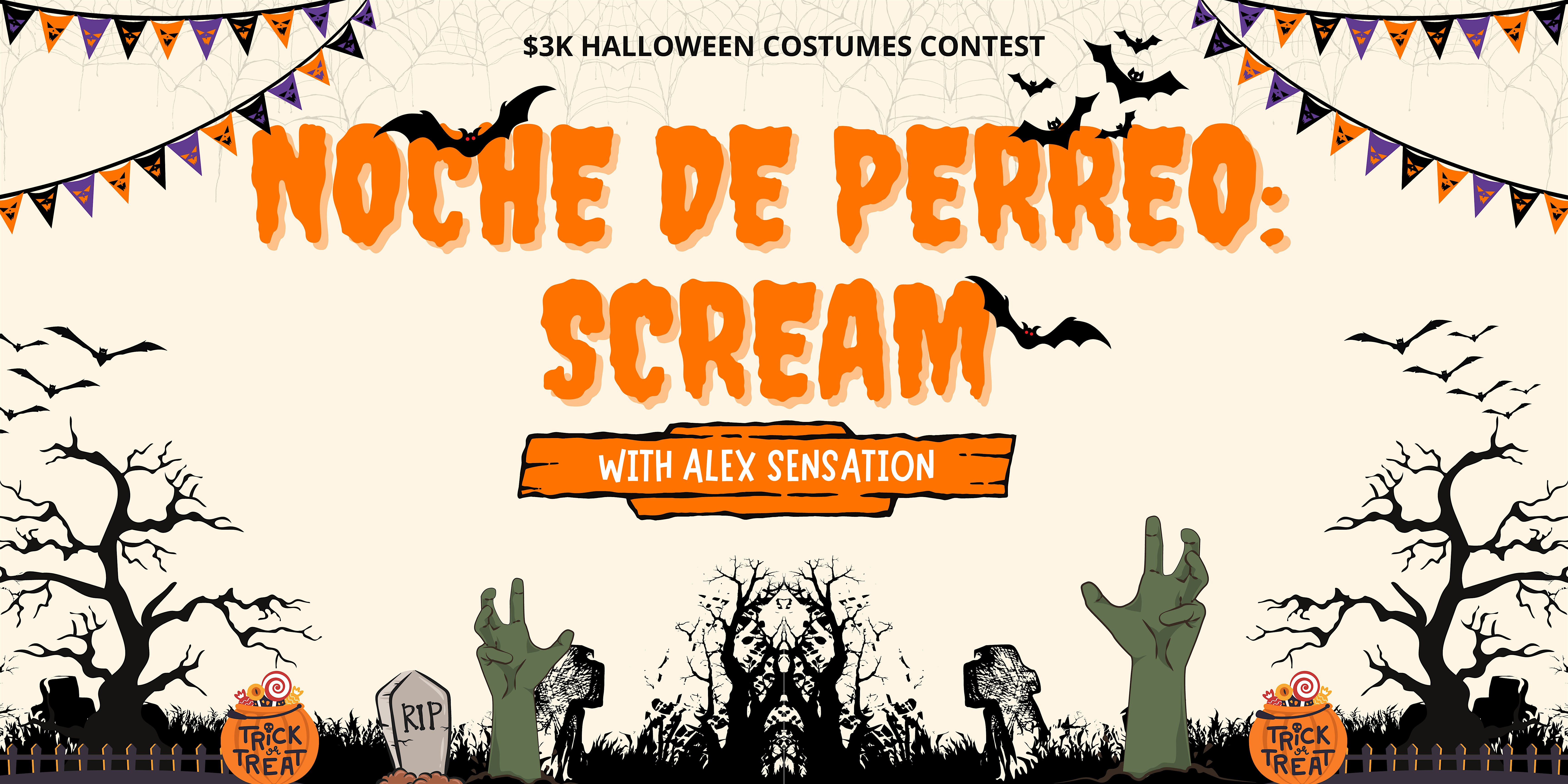 Noche De Perreo: SCREAM with Alex Sensation – $3k Prize – Elizabeth, NJ