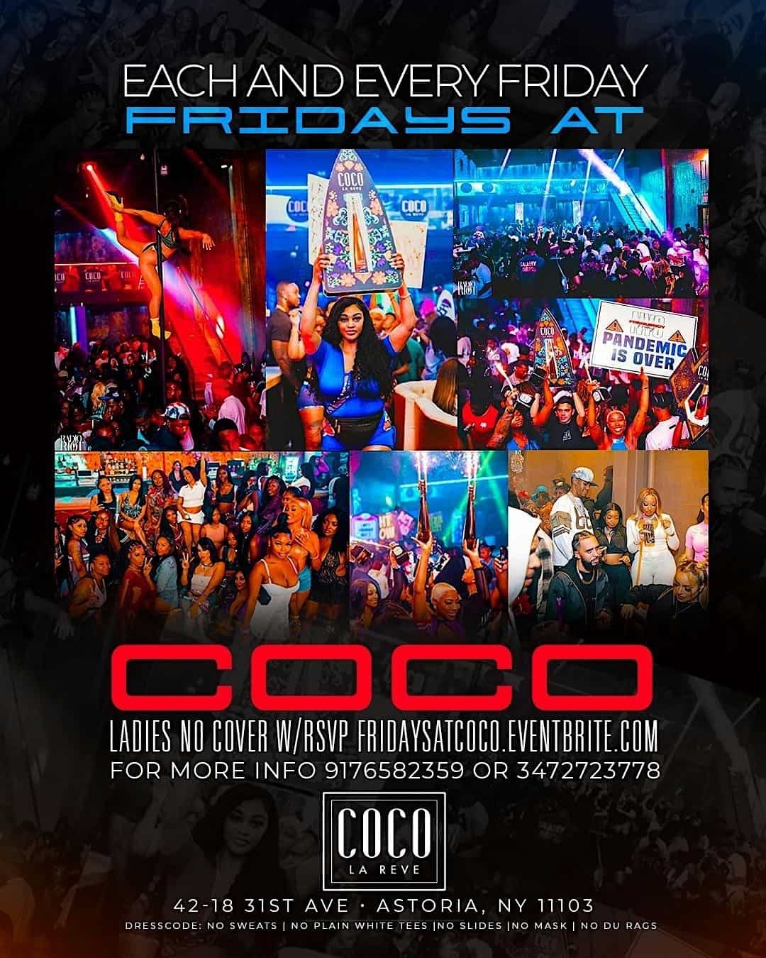 FRIDAYS AT COCO EACH AND EVERY FRIDAY – Queens, NY