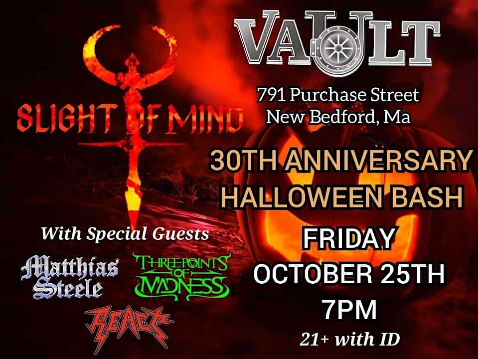 Slight of Mind 30th Anniversary Halloween Bash – New Bedford, MA