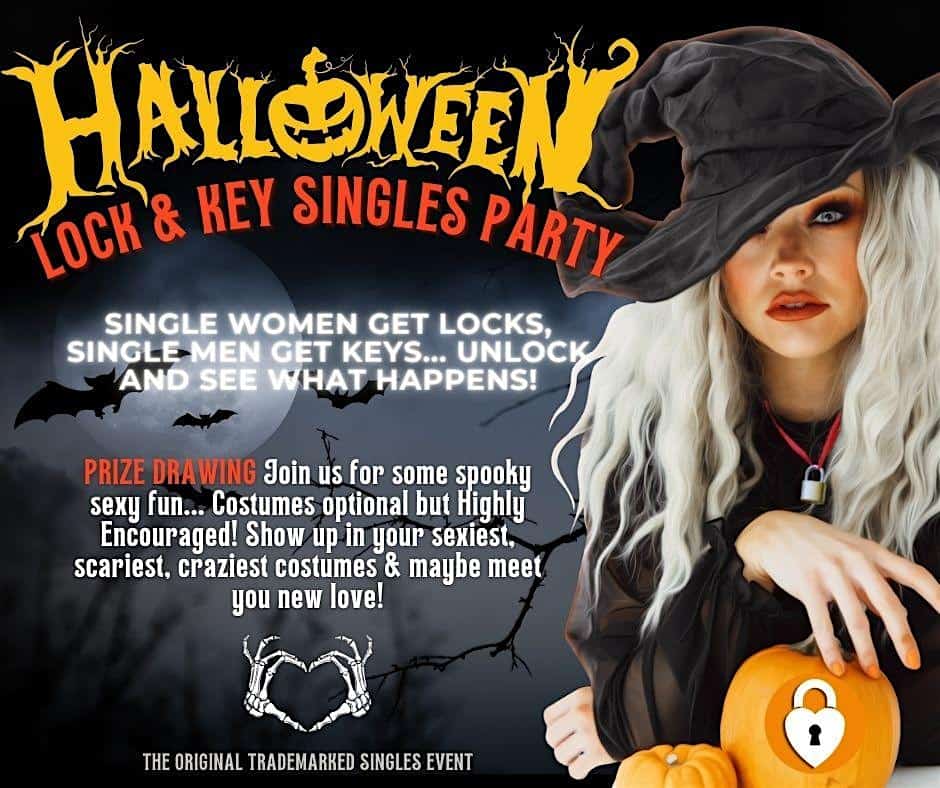 ATLANTA HALLOWEEN SINGLES PARTY ? Lock & Key Singles Event All Ages 21-59 – Sandy Springs, GA