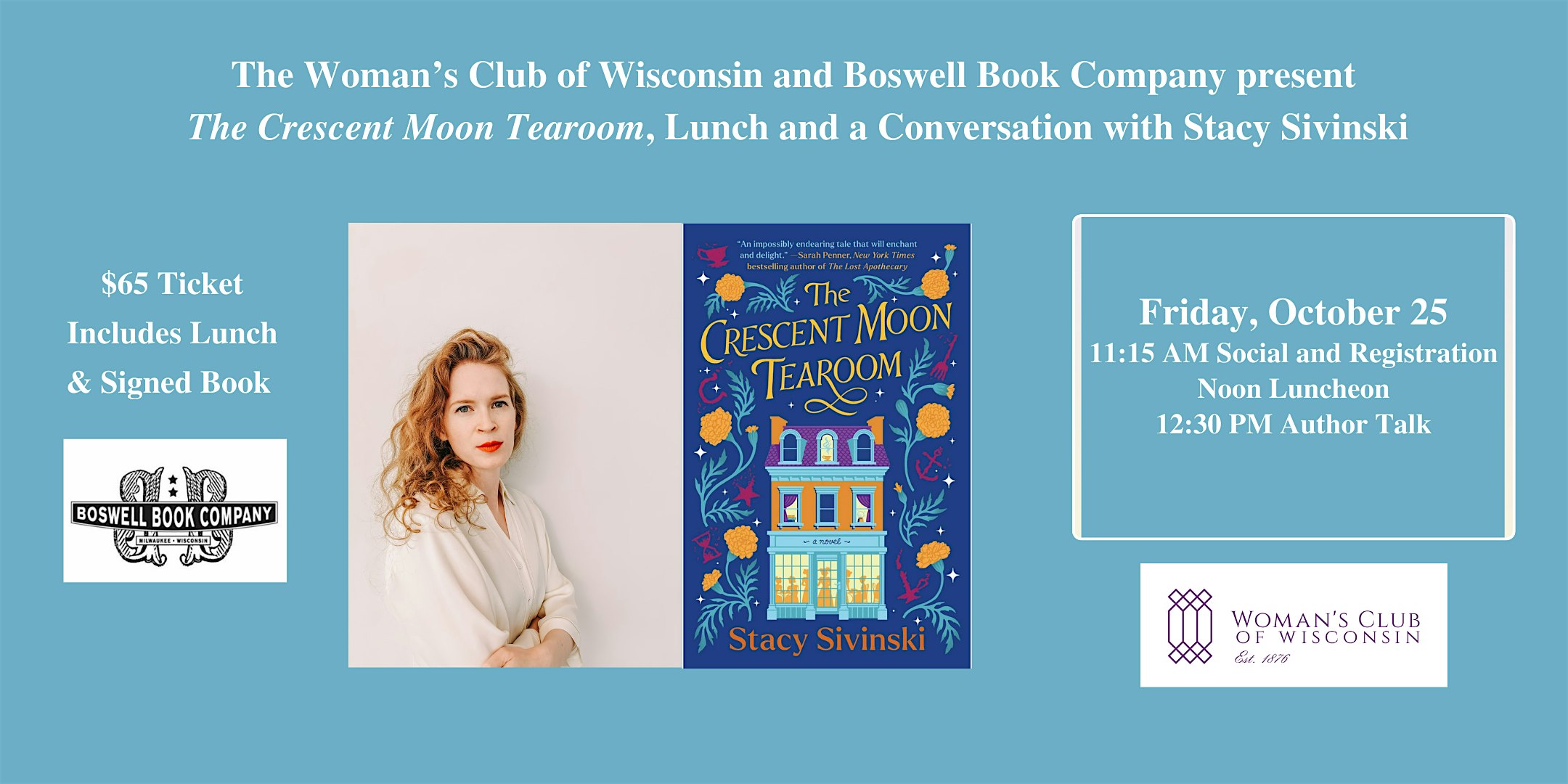 The Crescent Moon Tearoom, Lunch and a Conversation with Stacy Sivinski – Milwaukee, WI